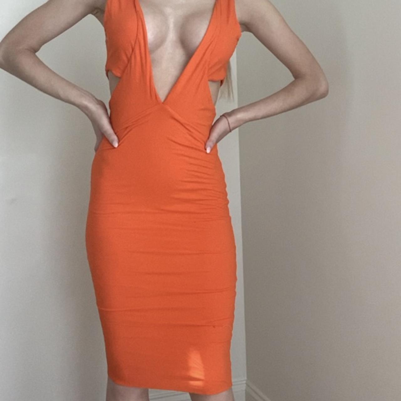 KOOKAÏ Women's Orange Dress (2)