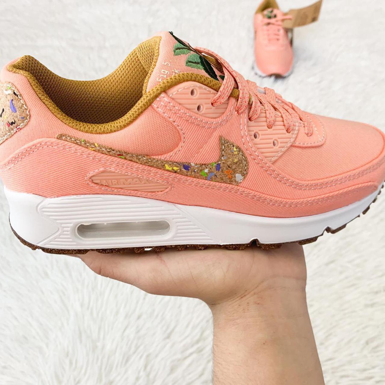 tan and pink air max 90