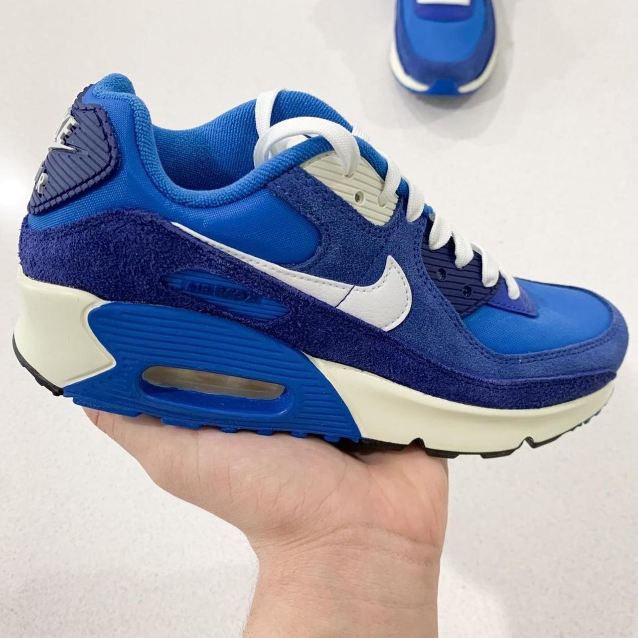 💙🤍 New Nike Air Max 90 Blue White Sneakers 🦋 rare +... Depop