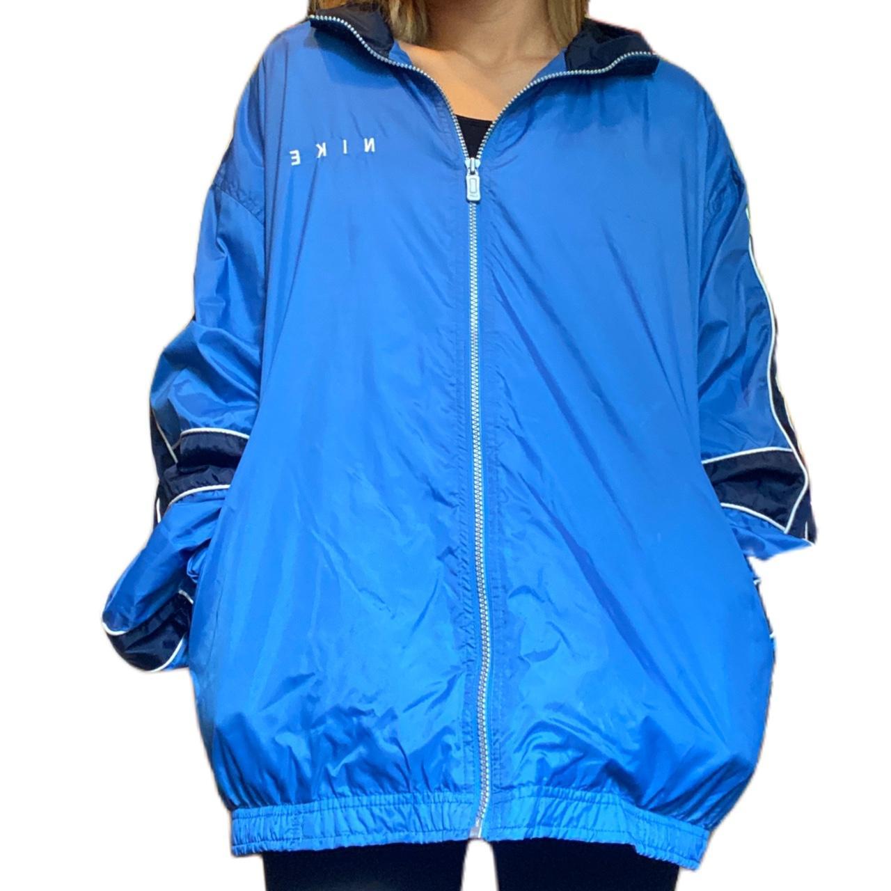Men's Blue Authentic Nike Windbreaker Stay stylish... Depop