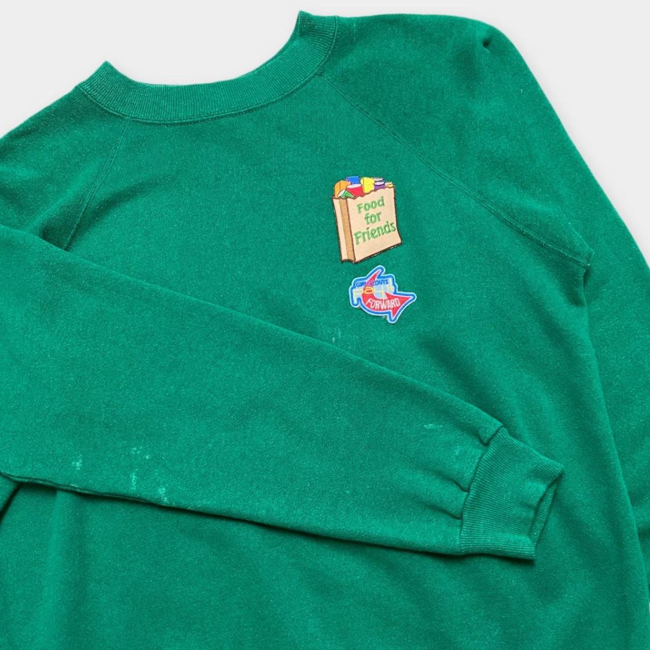 VINTAGE USA GIRL SCOUT SWEATSHIRT GREEN Era: 90s... - Depop