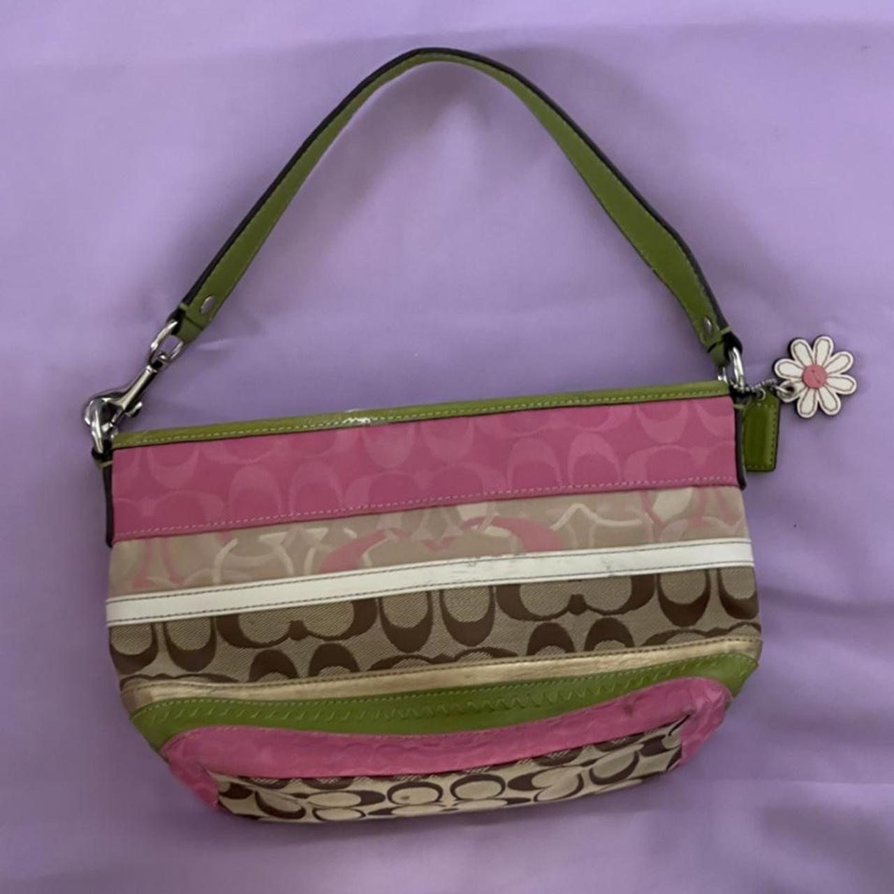 authentic vintage pink coach purse , - very good
