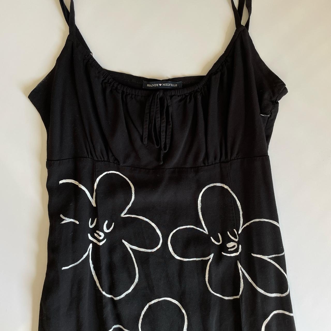 Black Brandy Melville Jennifer dress with painted on... Depop
