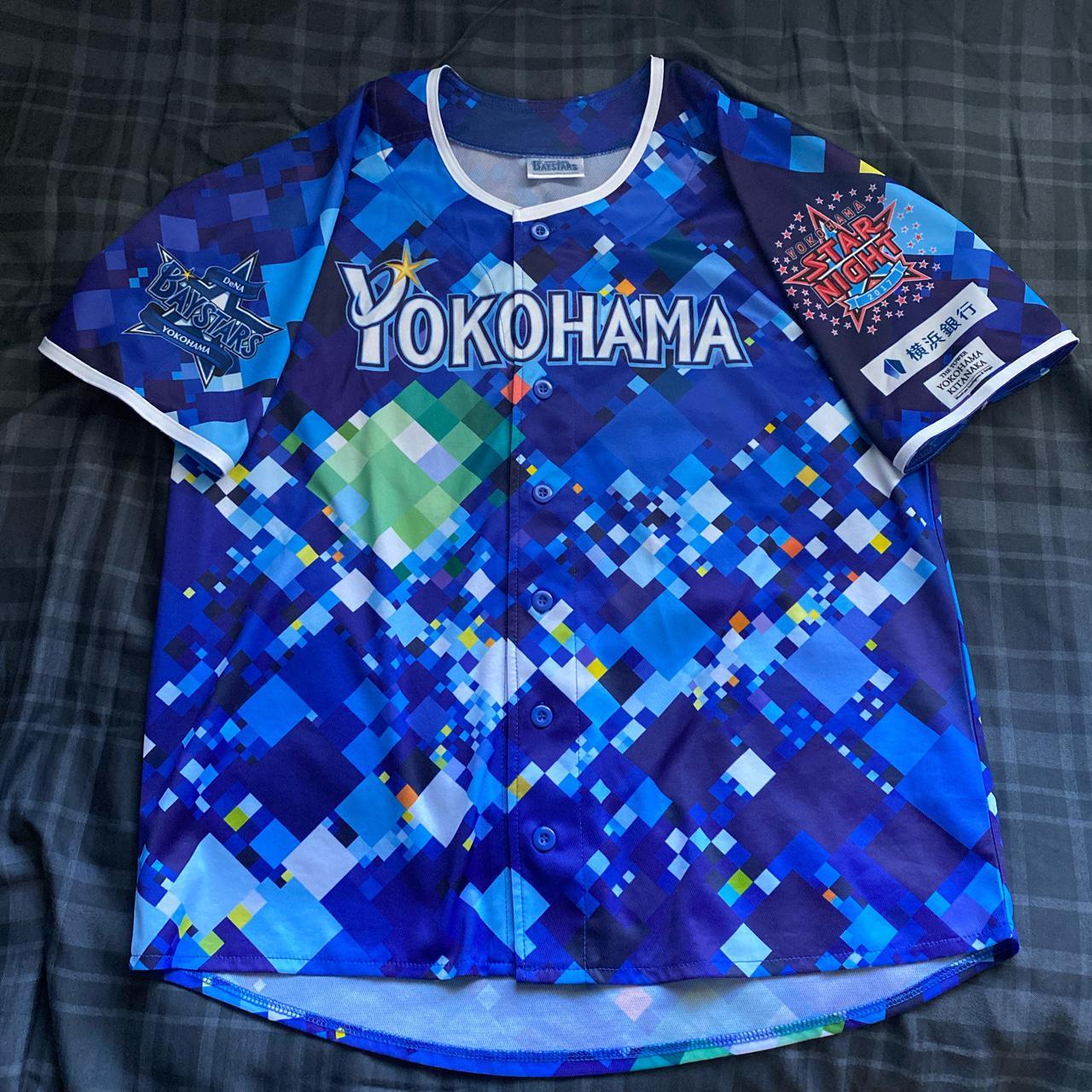 Yokohama Baystars Japanese baseball jersey, perfect - Depop