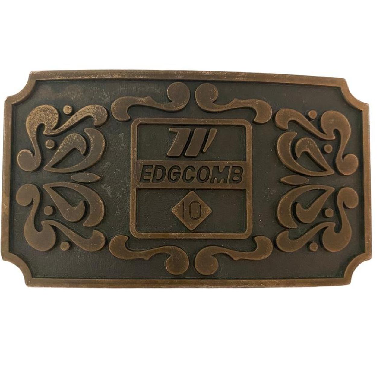 Vintage Edgcomb Metals Brass Belt Buckle Show Your... - Depop