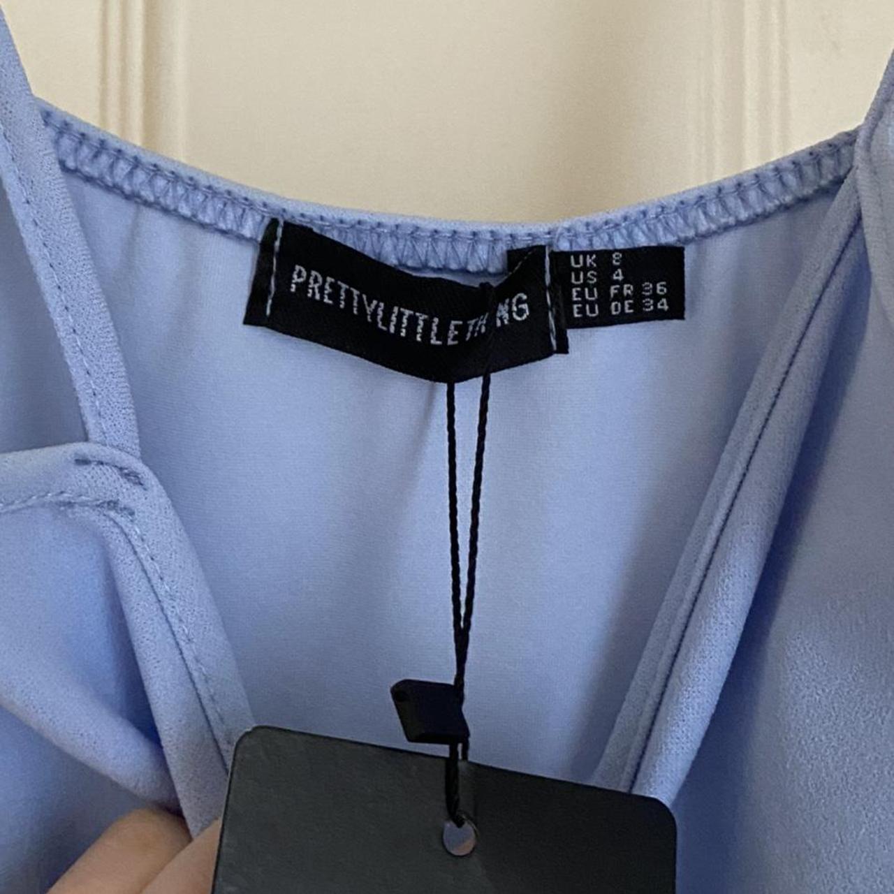 pretty little thing, baby blue, cross shoulder... Depop