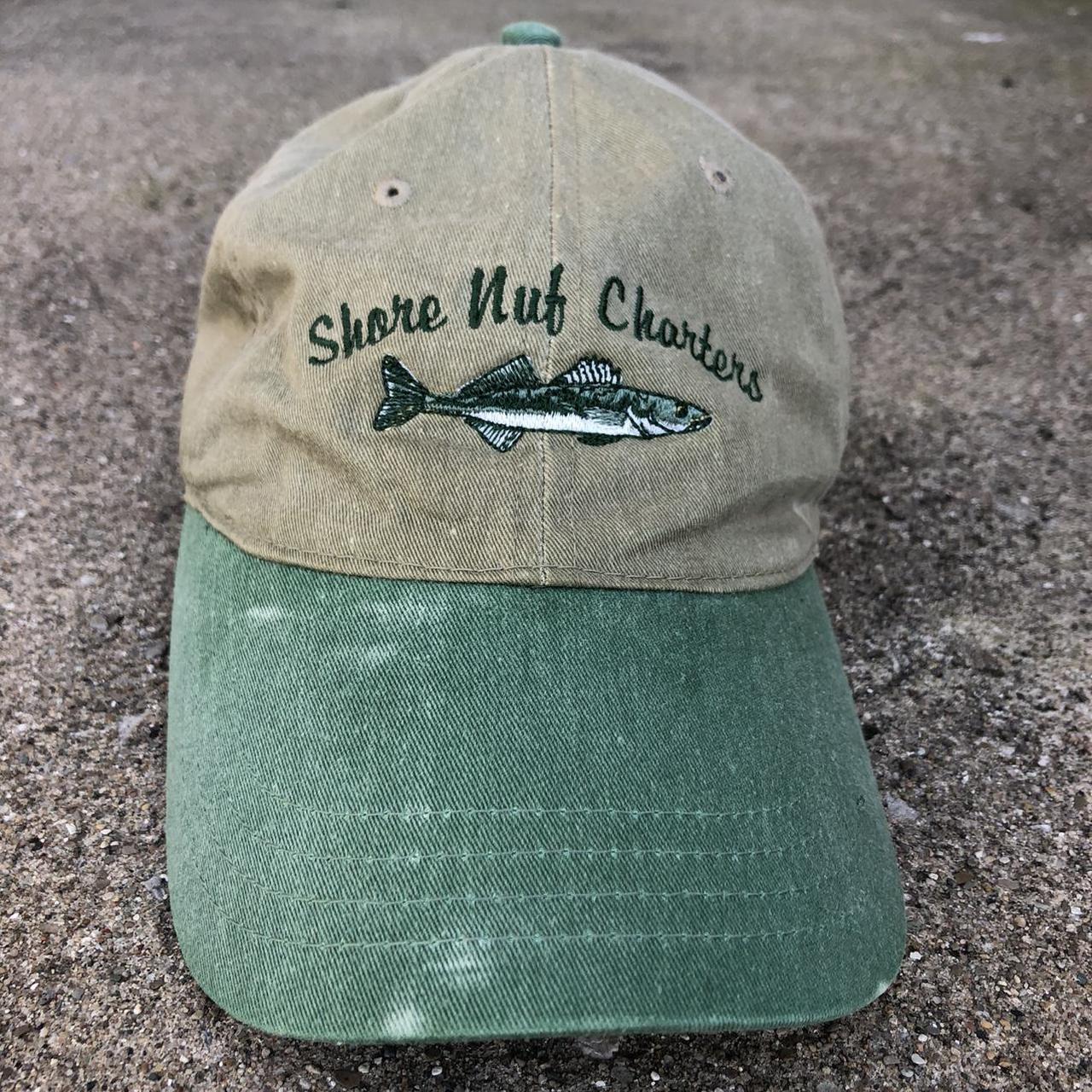 Shore Nuf Charters fishing hat. Cool embroidered