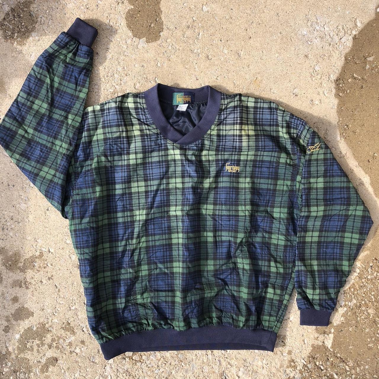 Plaid hot sale golf jacket