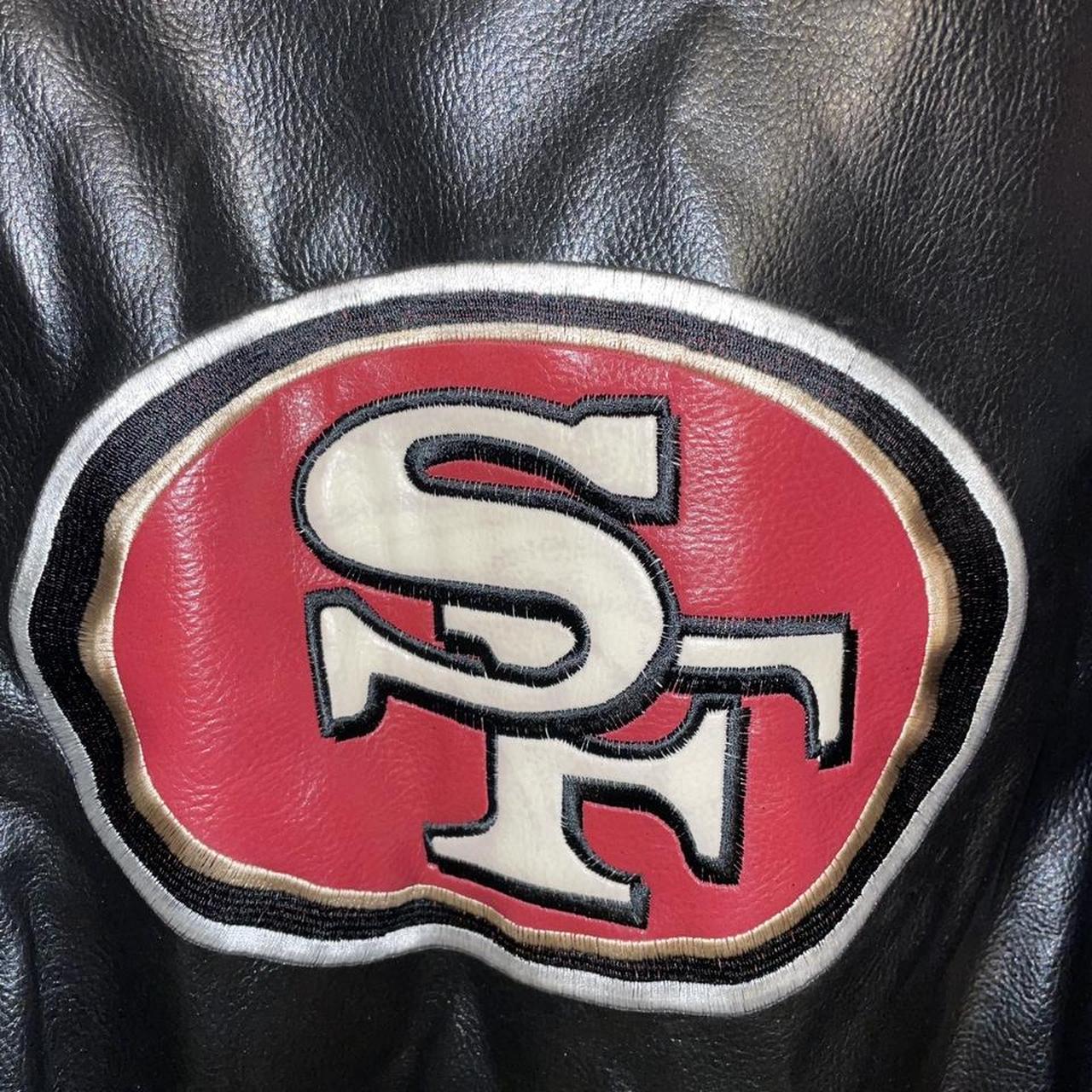 Authentic Vintage NFL leather jacket San Francisco - Depop