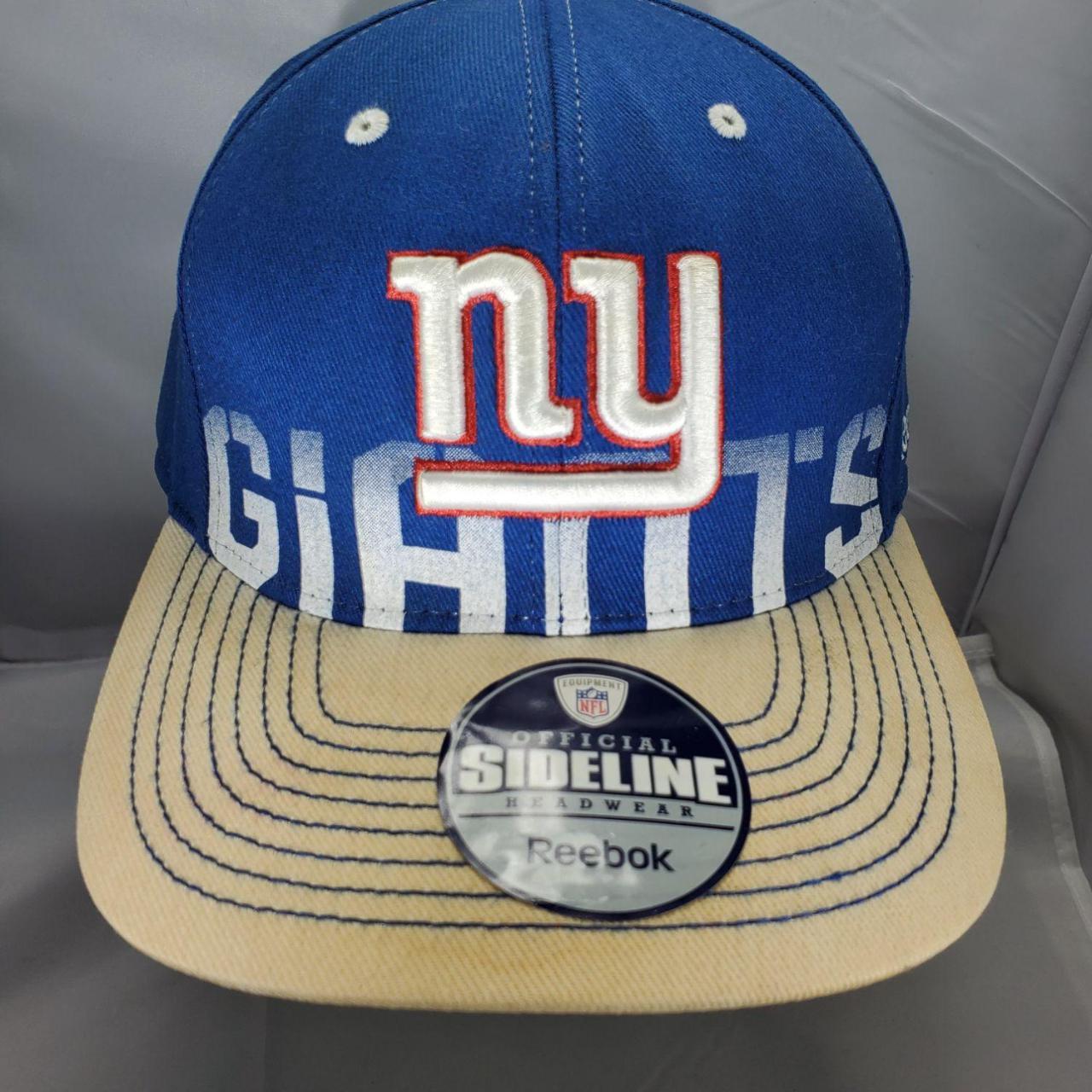 New York Giants Reebok Sideline L/XL Stretch Fit Hat - Depop