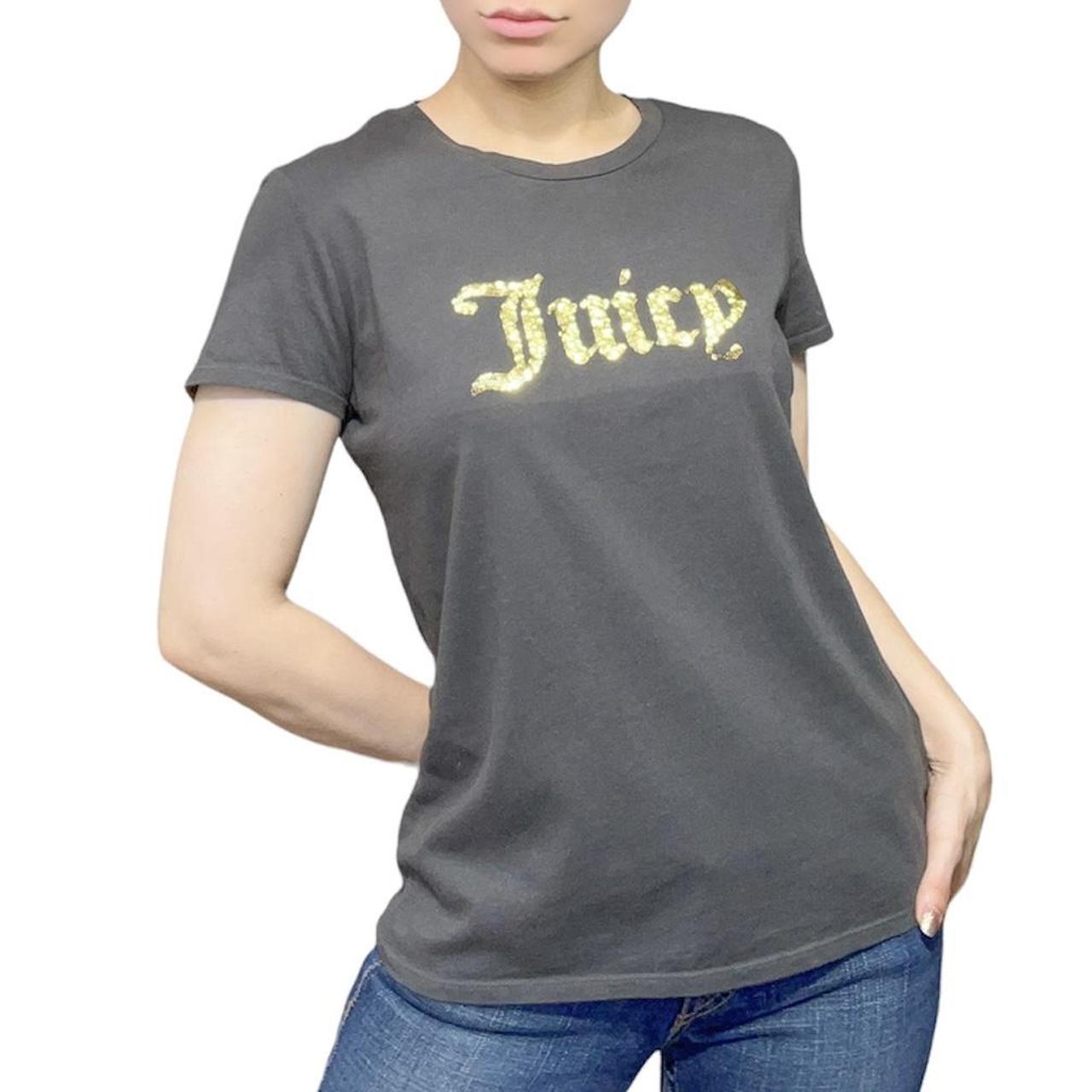 Juicy Couture T-shirt with sparkly gold
