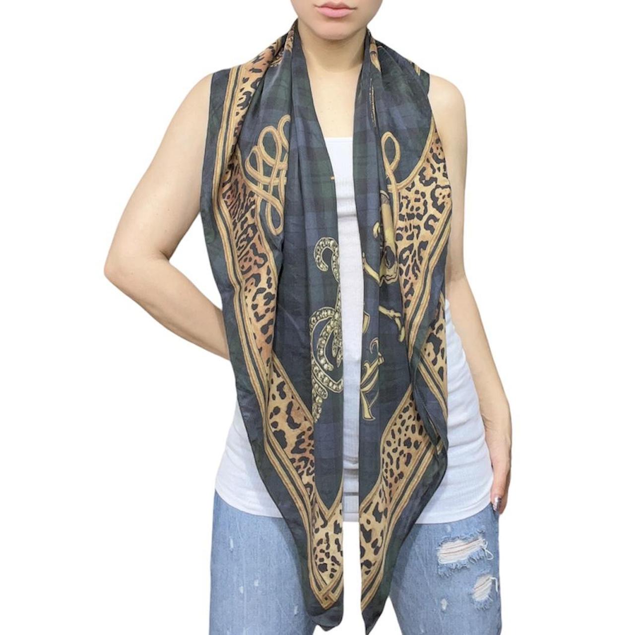 Ralph Lauren Women's Green and Navy Scarf-wraps (2)