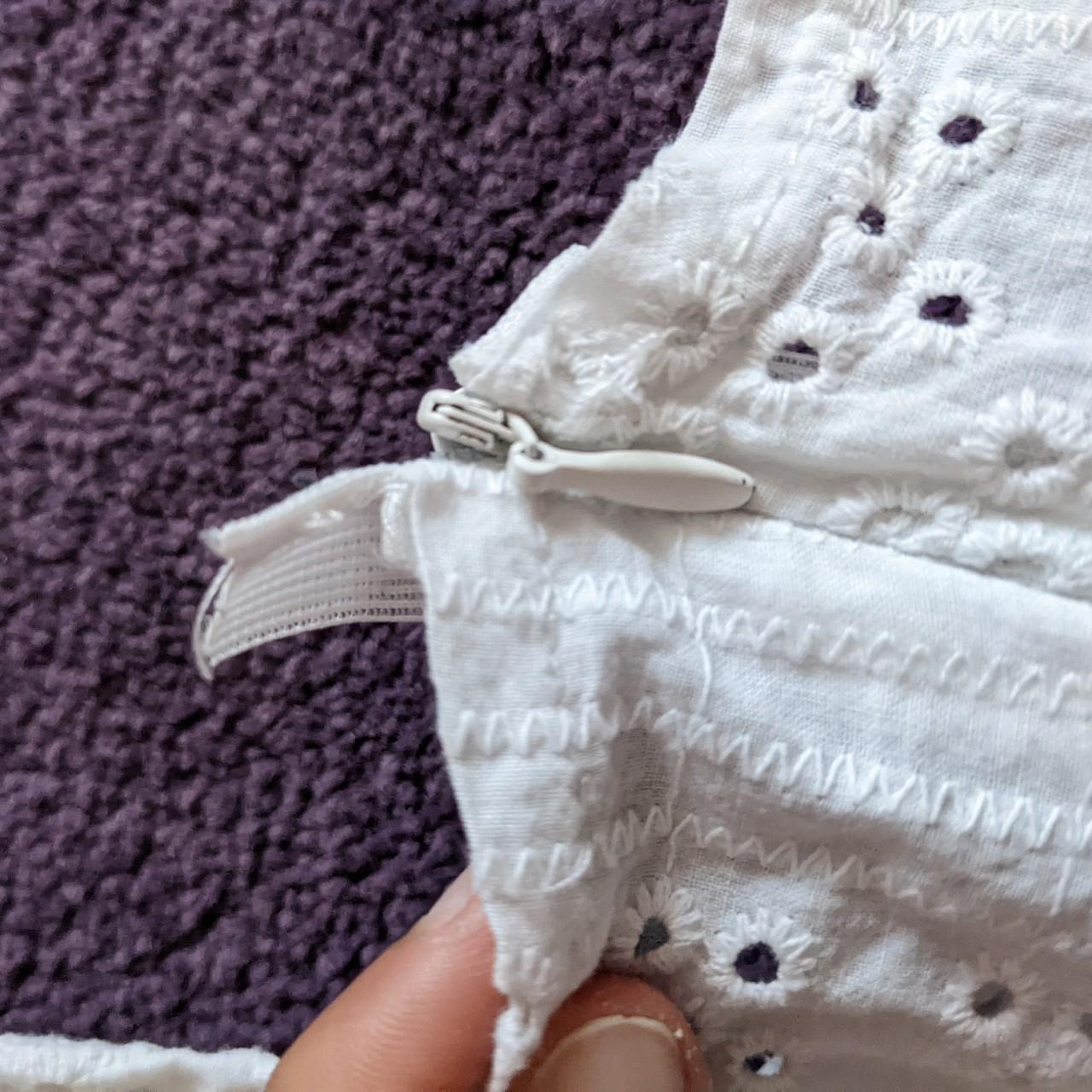 Cute white puff sleeve top with bow A tiny part of... - Depop