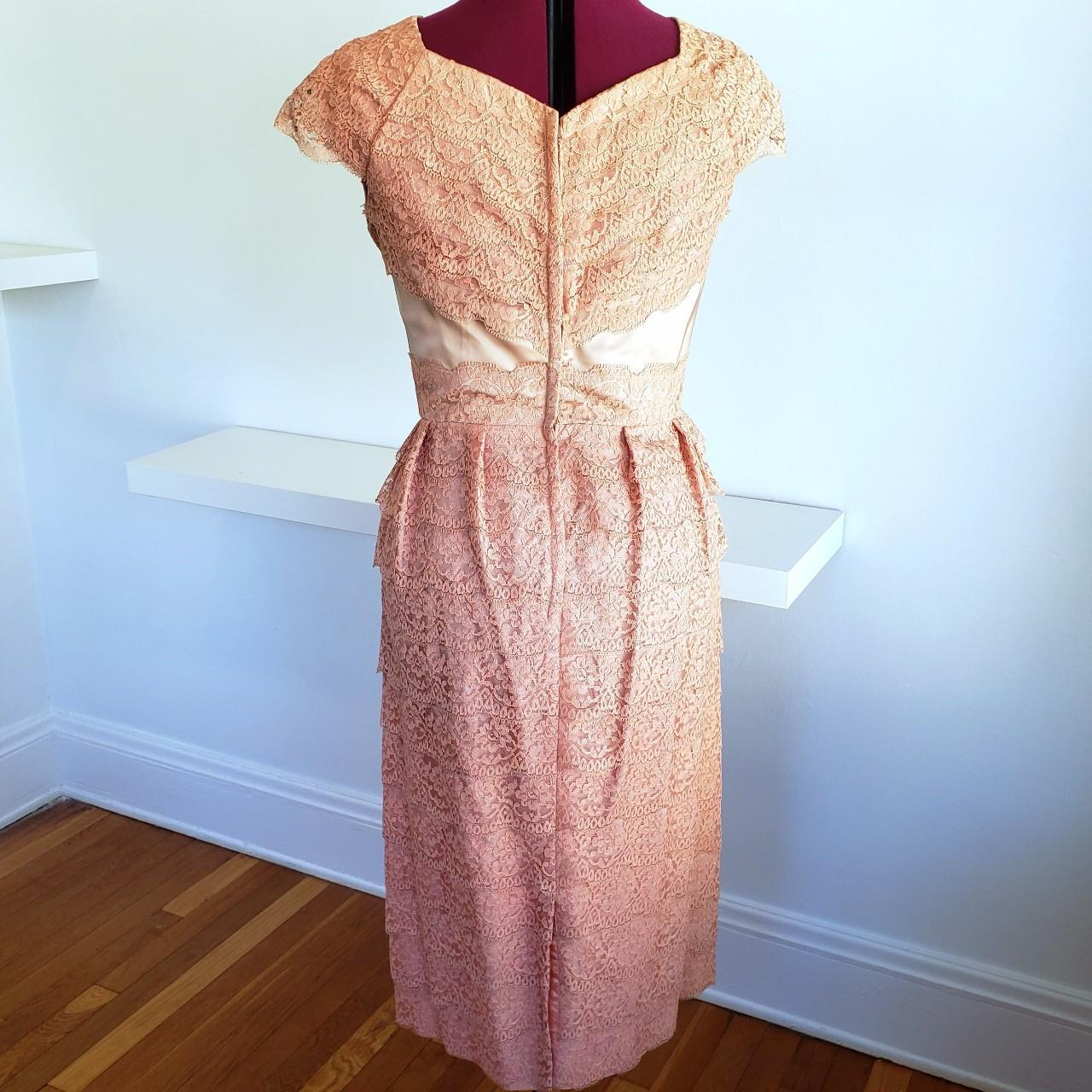 American Vintage Women's Tan and Pink Dress (4)