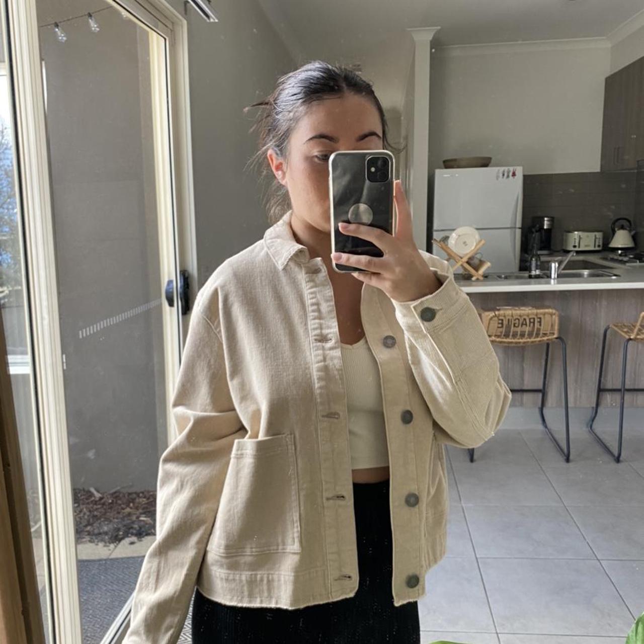 cream cord jacket