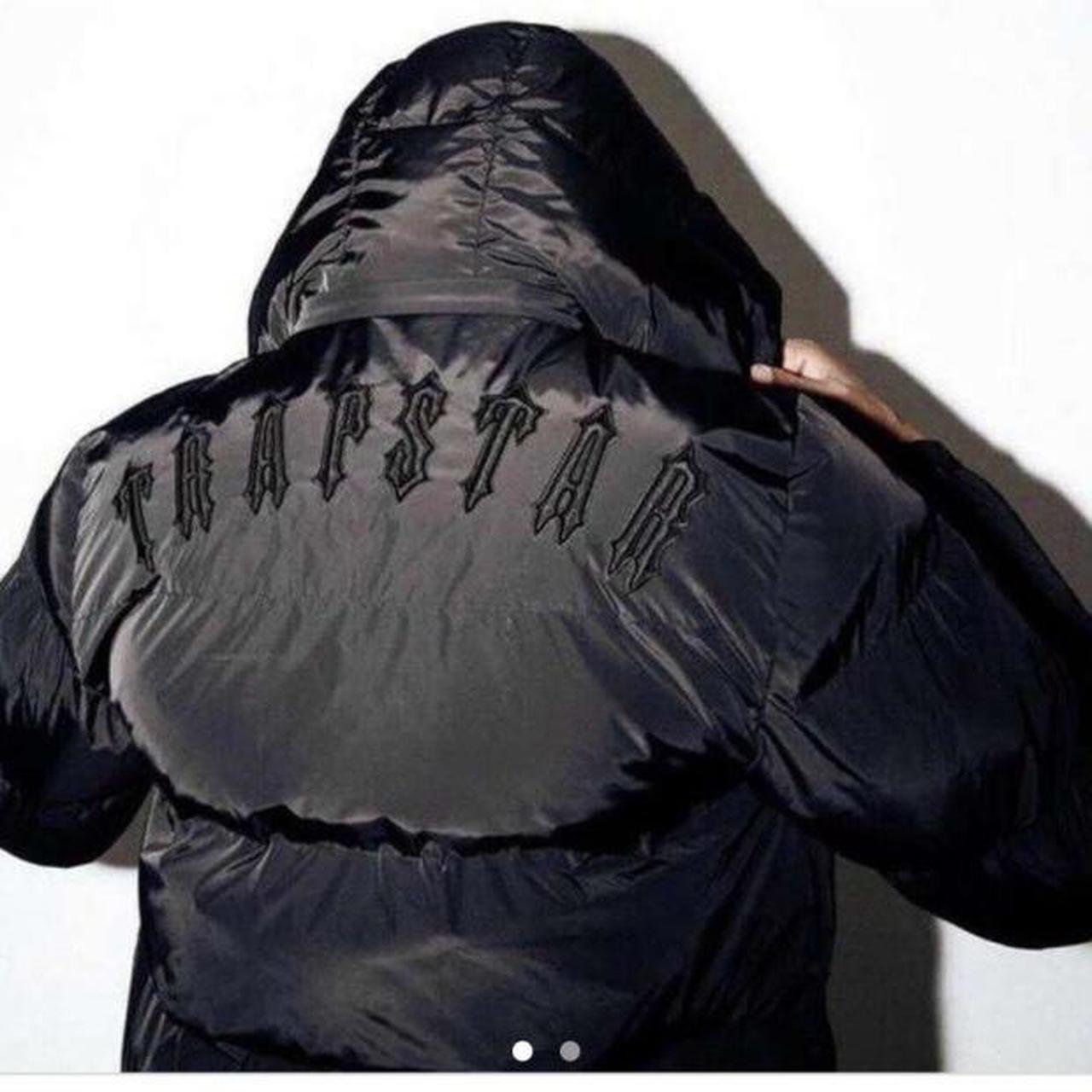 All 3 black trapstar coats in hand Baby blue in a... Depop