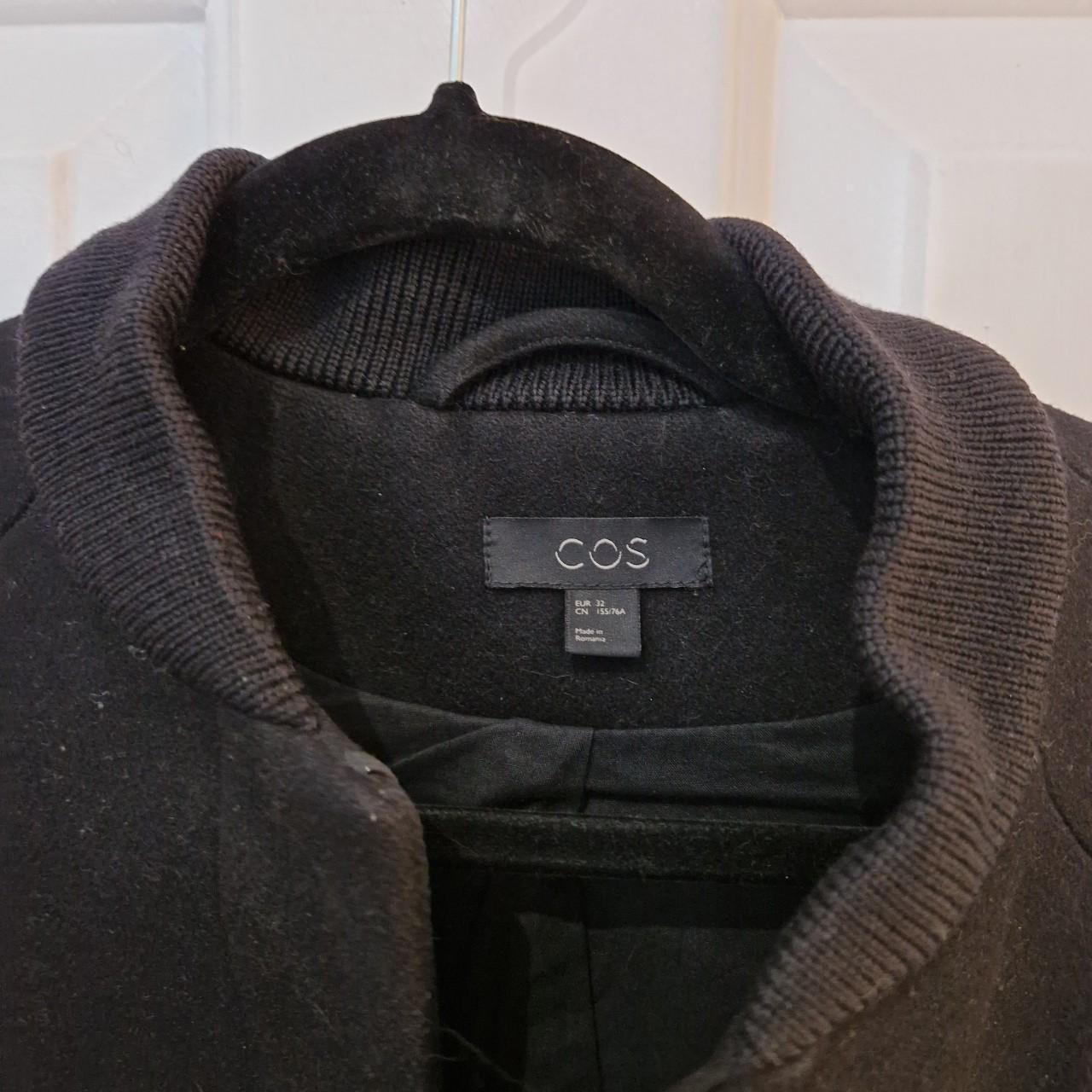 COS Women's Black Coat | Depop