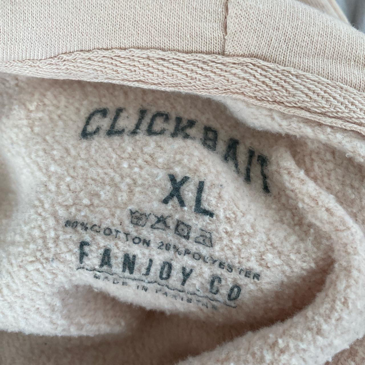 Pink clickbait hoodie outlet cropped