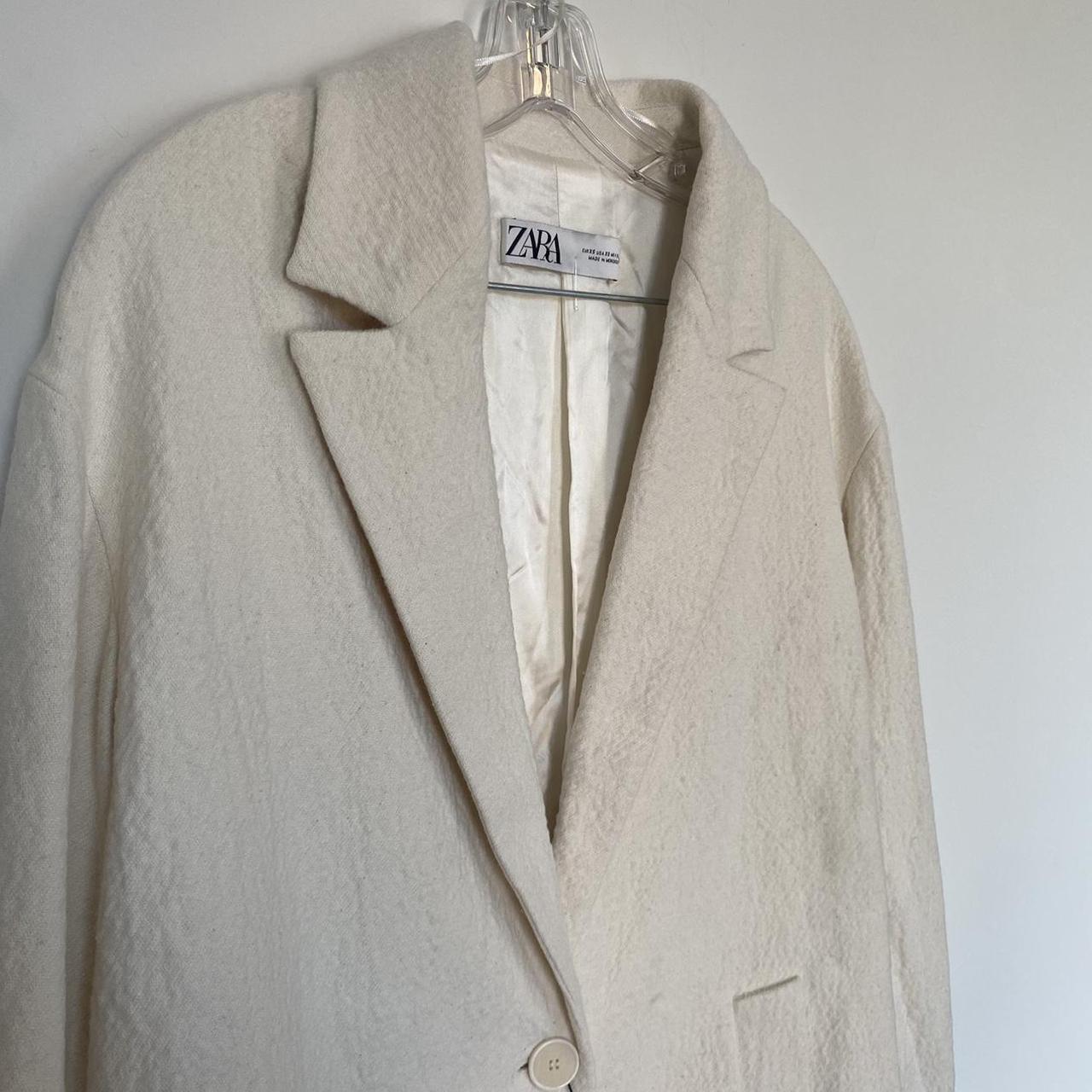 zara pointed collar coat