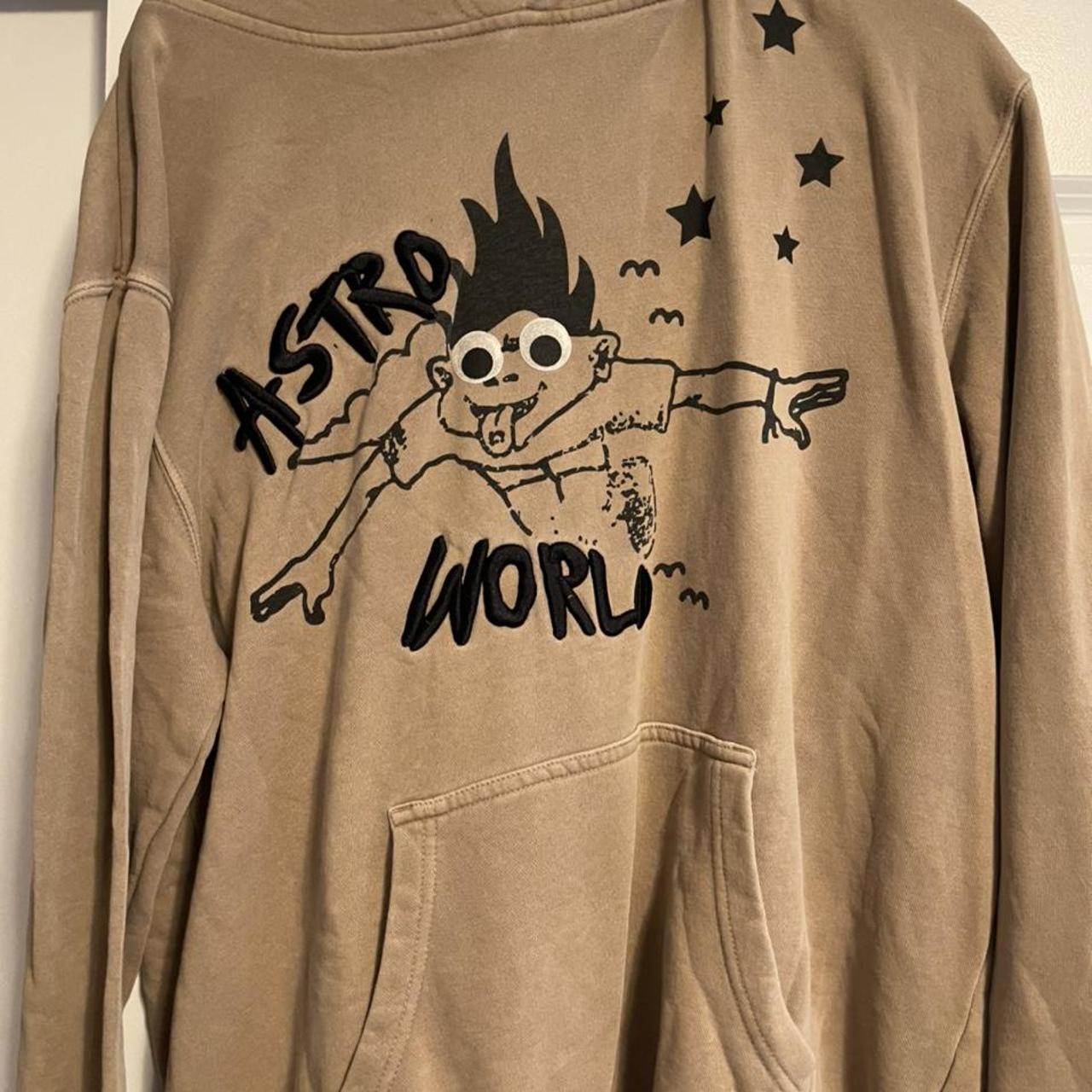 Astroworld hoodie hot sale tan