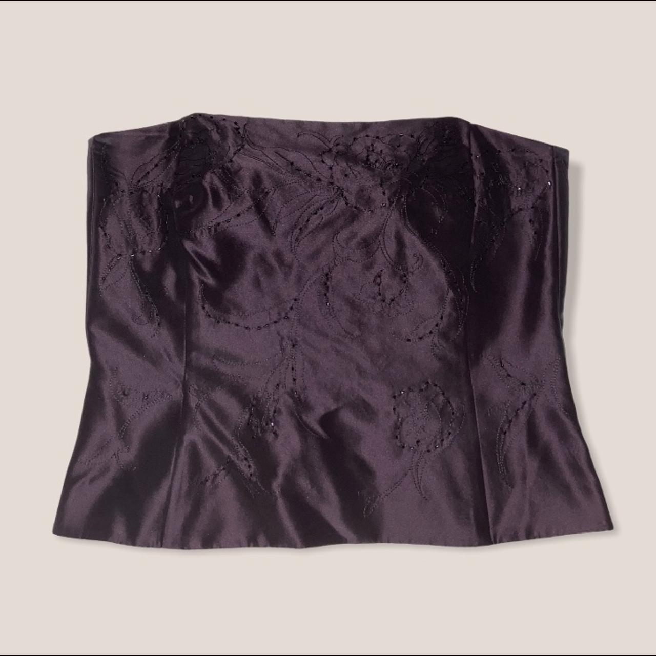 Ann Taylor Women's Purple and Black Corset