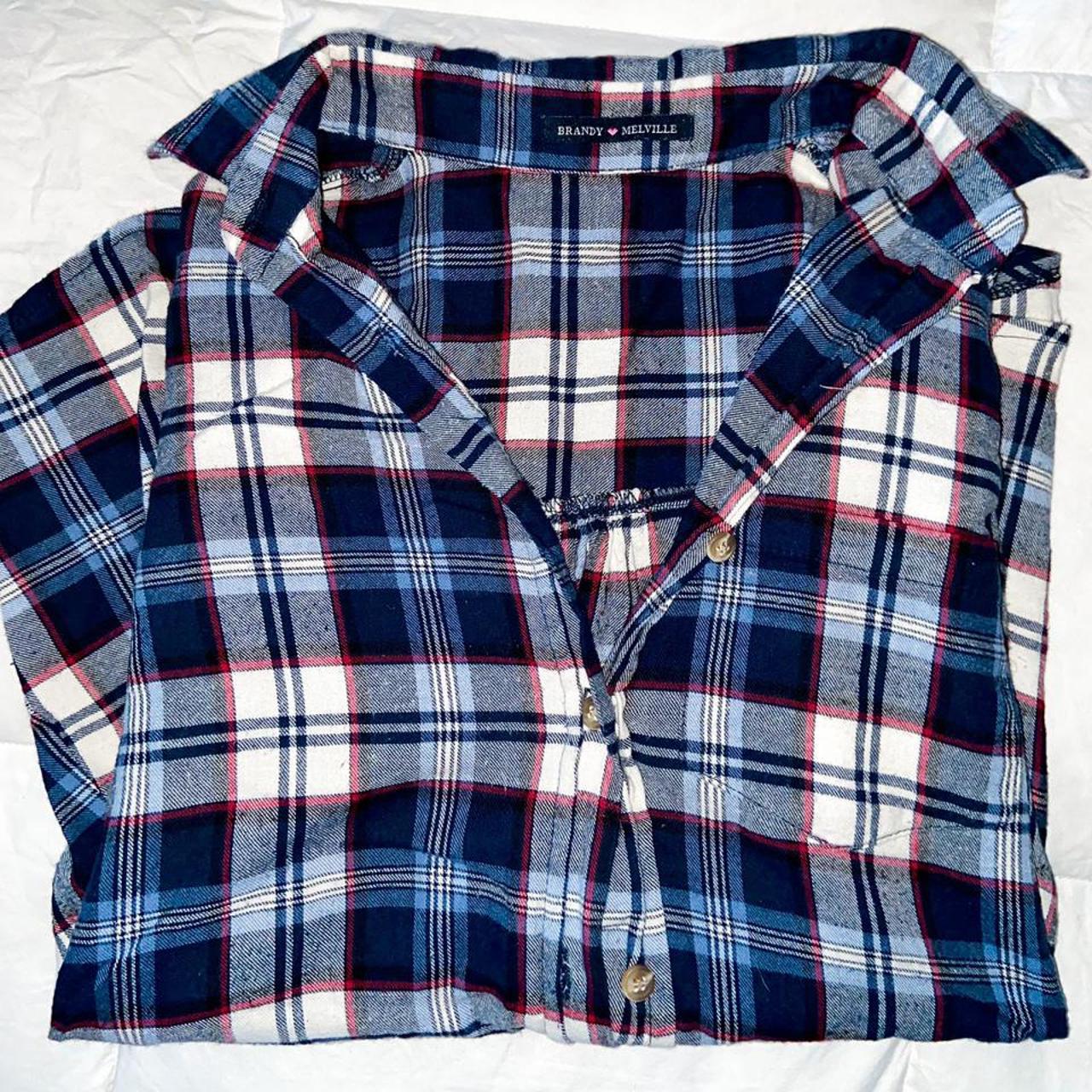 Brandy Melville Plaid Oversized Flannel Perfect... - Depop