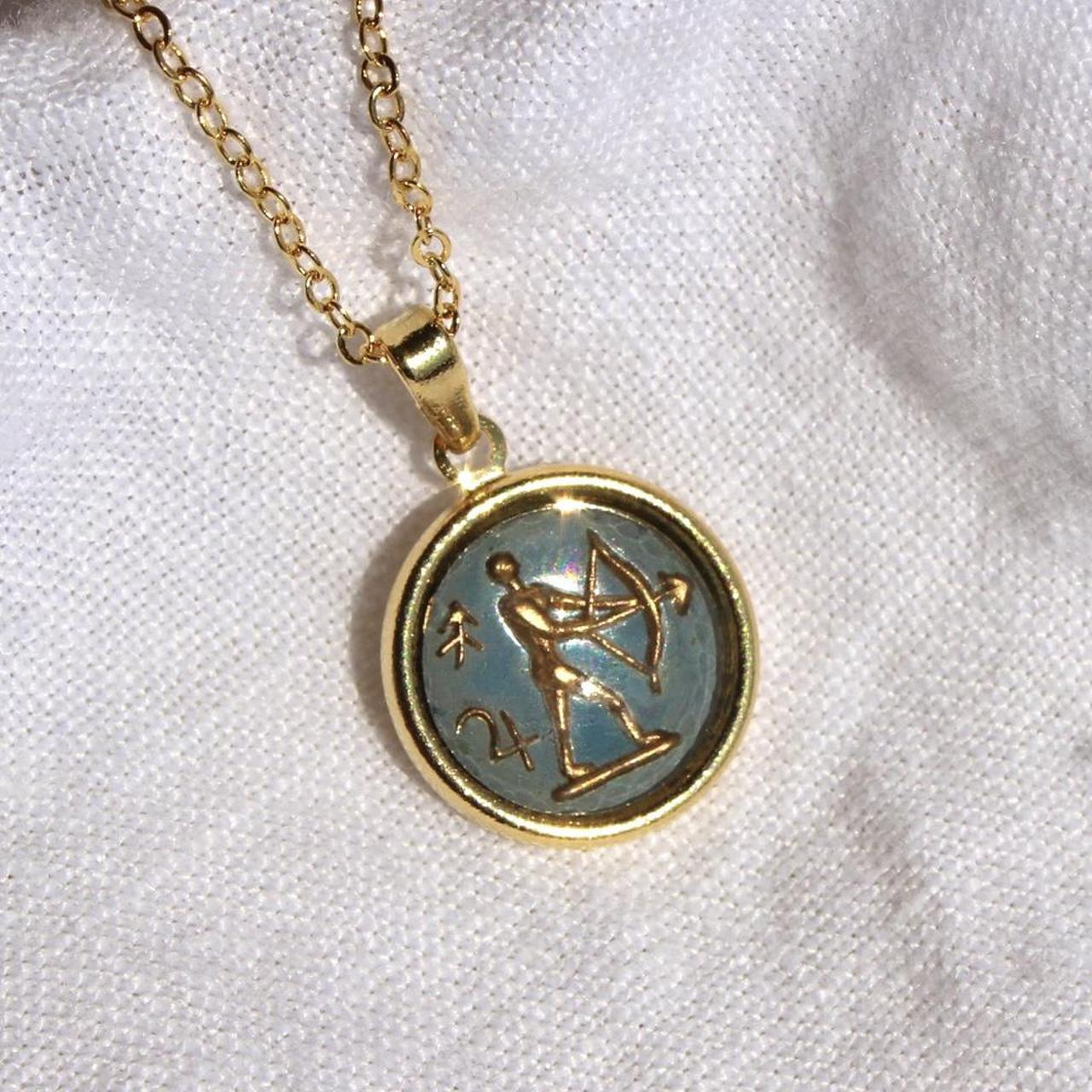 Vintage Sagittarius Zodiac Necklace
