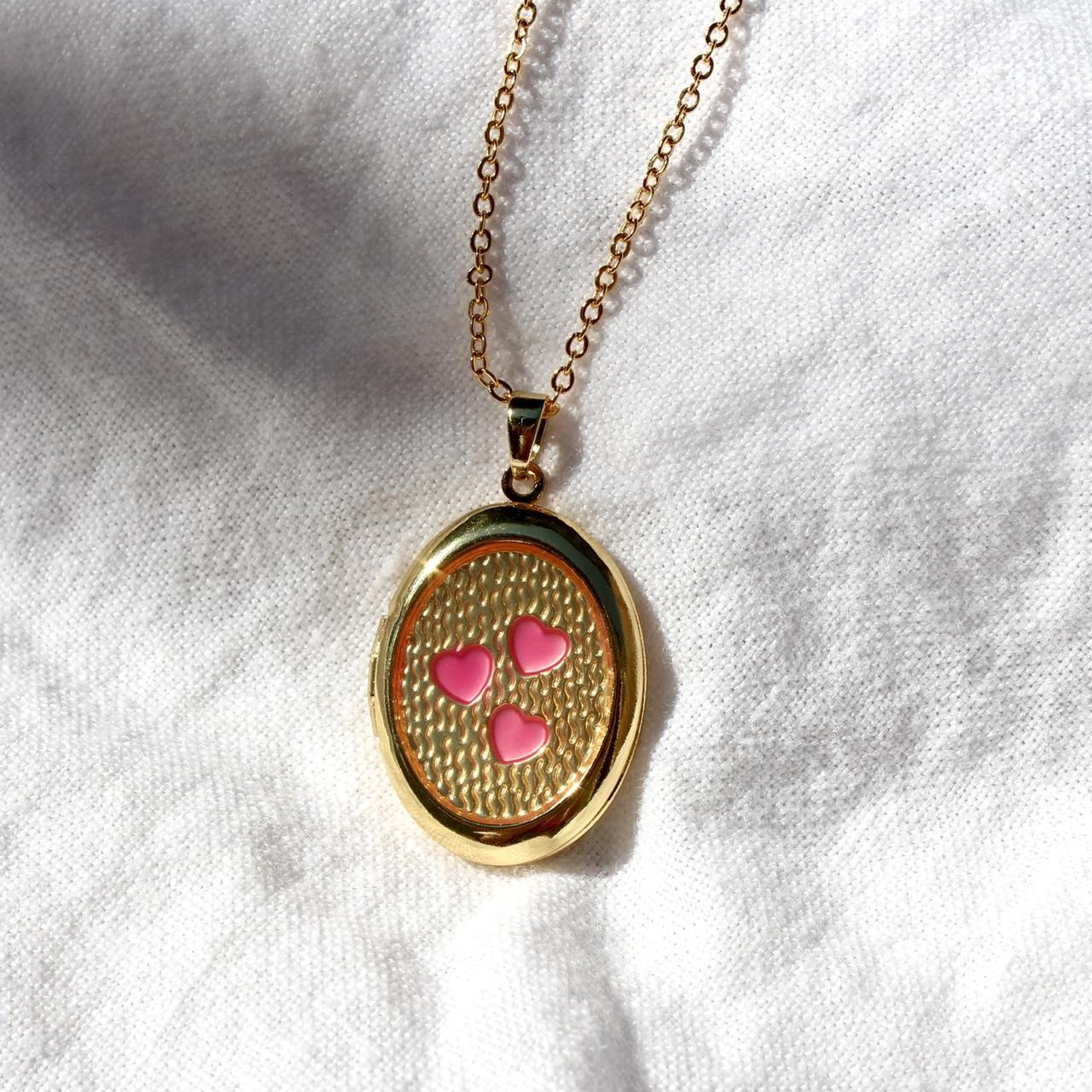 Gold Locket Necklace This necklace is 16