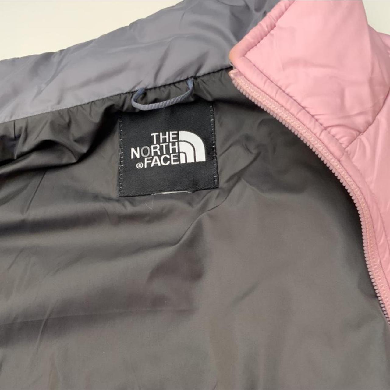 The North Face pink lightweight puffer Gilet jacket... - Depop