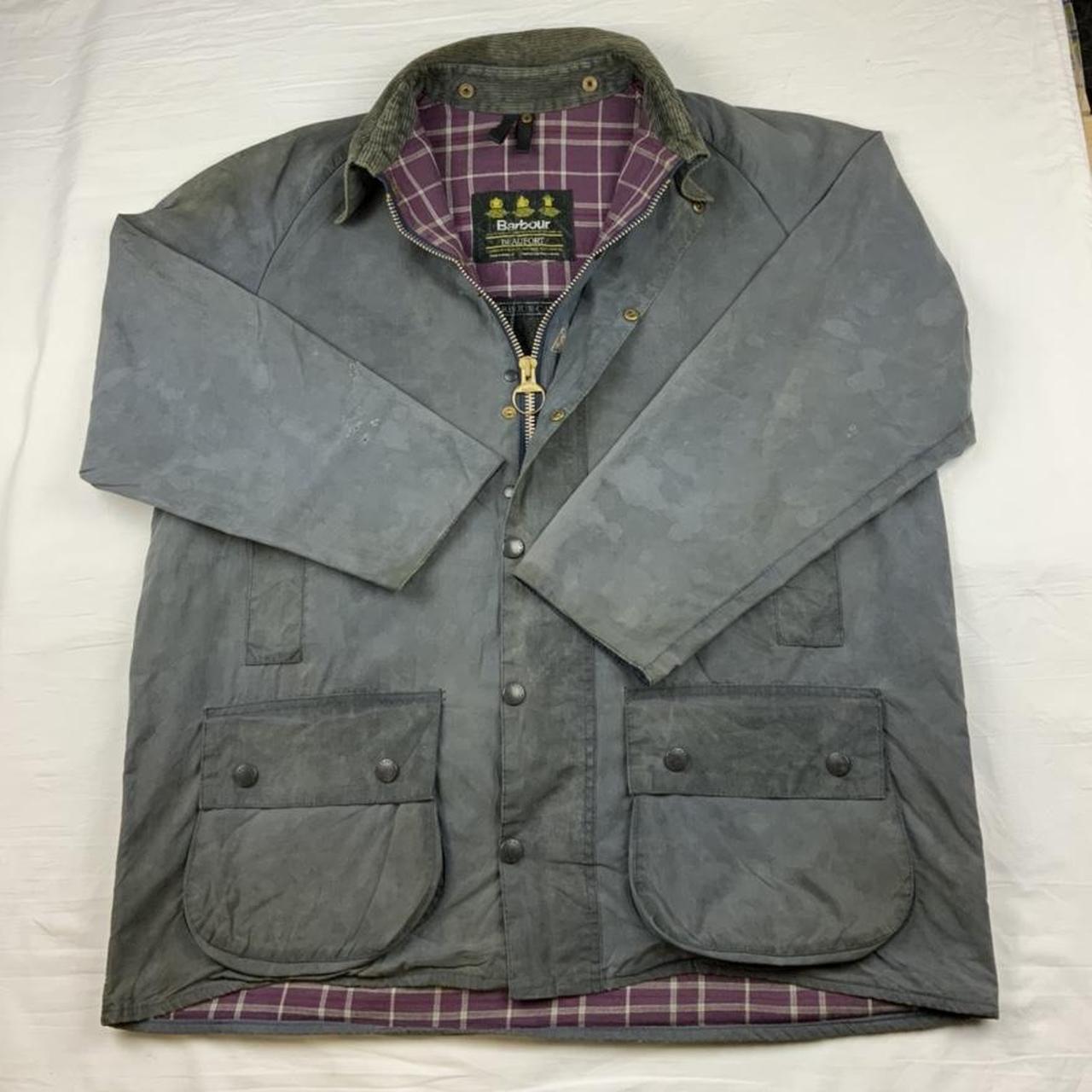 Vintage Original Barbour Wax jacket Grey men’s full... Depop