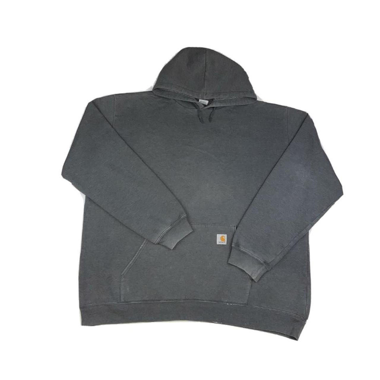 Vintage Carhartt dark grey men’s pullover... - Depop