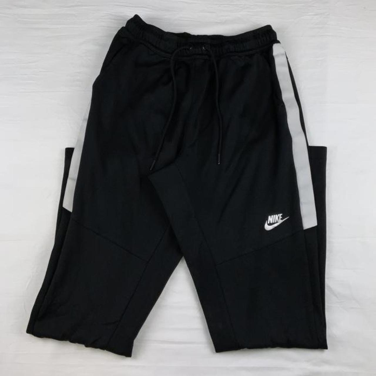 Nike Black and White straight men’s sportswear... - Depop