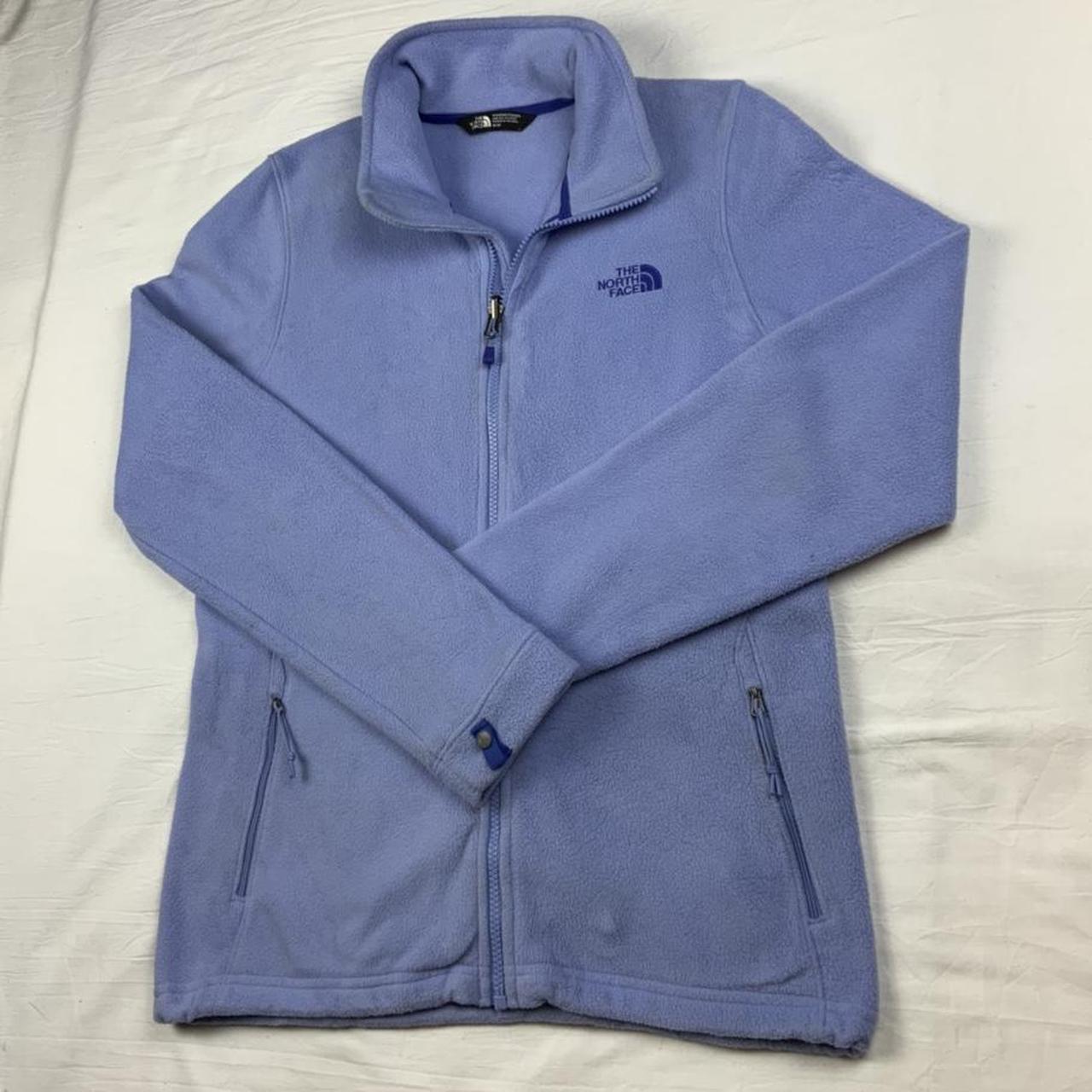 The North Face Light blue Full zip women’s... - Depop