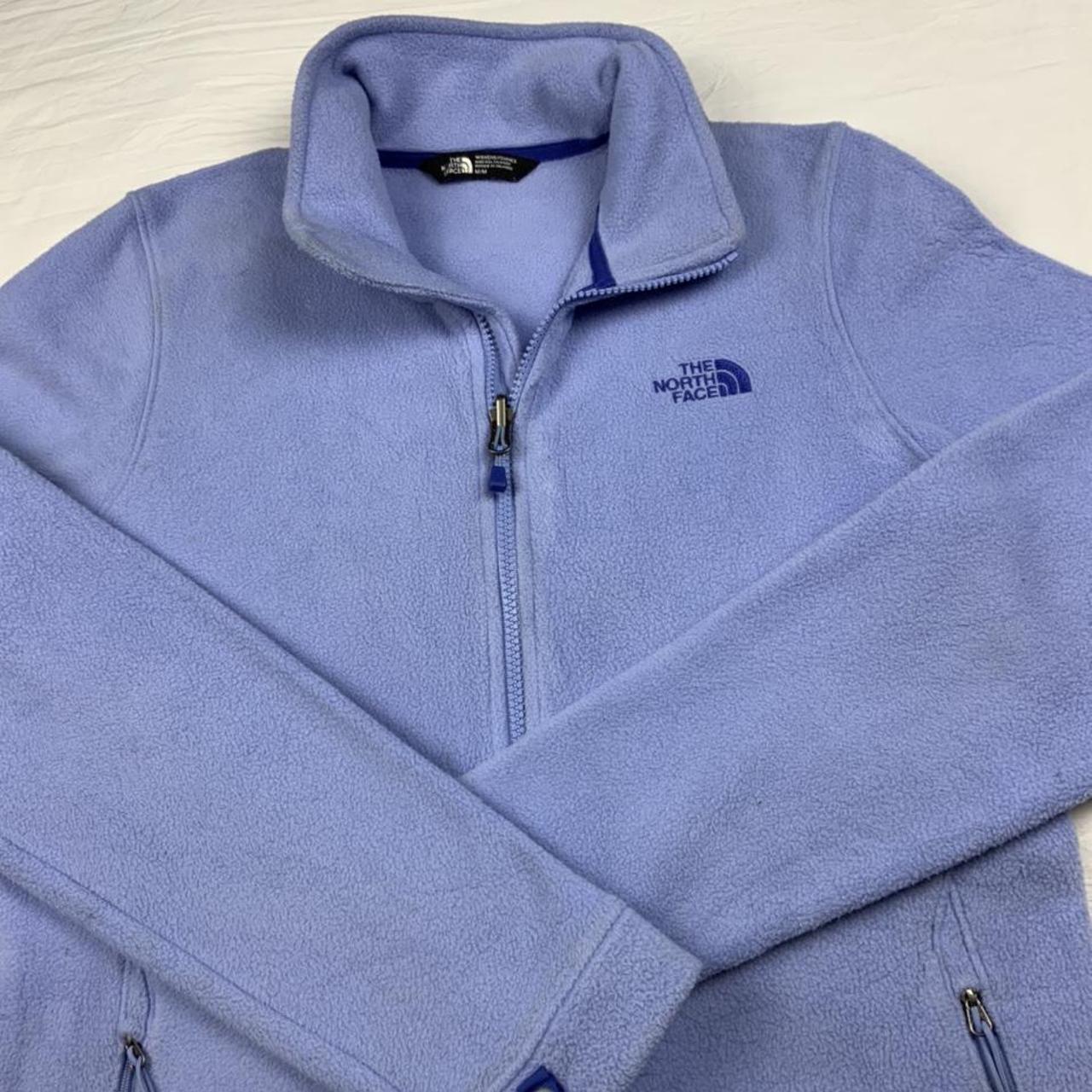 The North Face Light blue Full zip women’s... - Depop