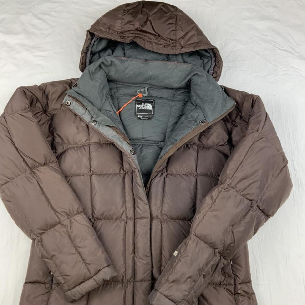 The North Face Parka puffer jacket, 600 Brown Nuptse... - Depop