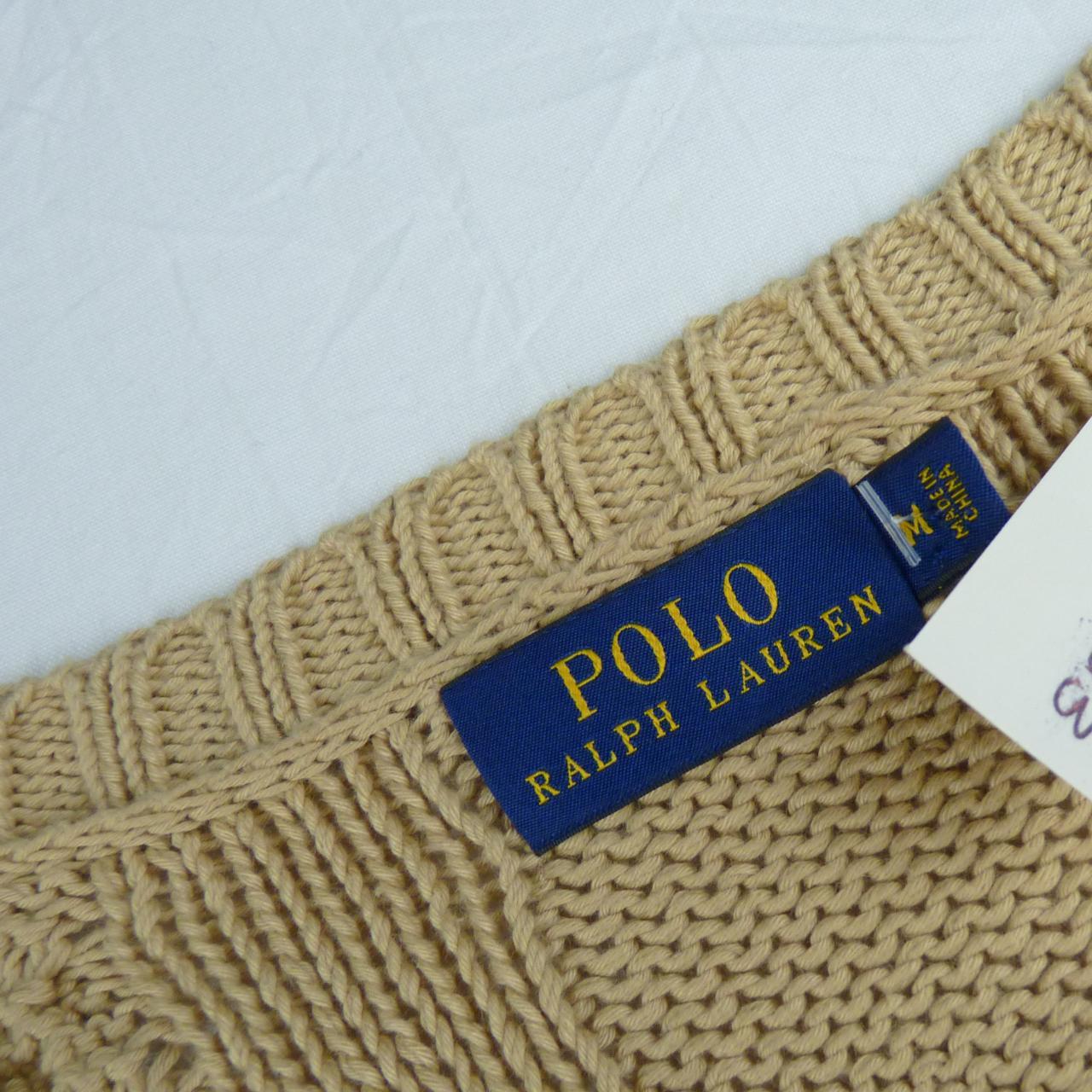 Vintage Polo Ralph Lauren women's cable knit round... - Depop