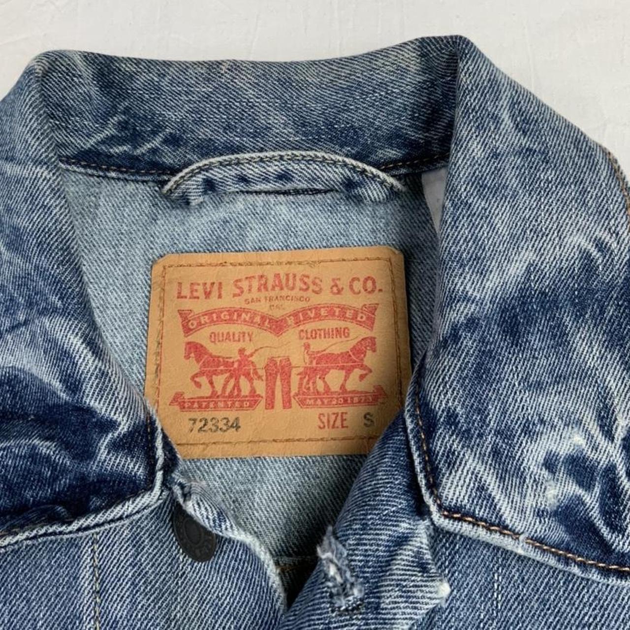 Vintage Levi Denim Jacket Stock id: D2/97 Size:... - Depop