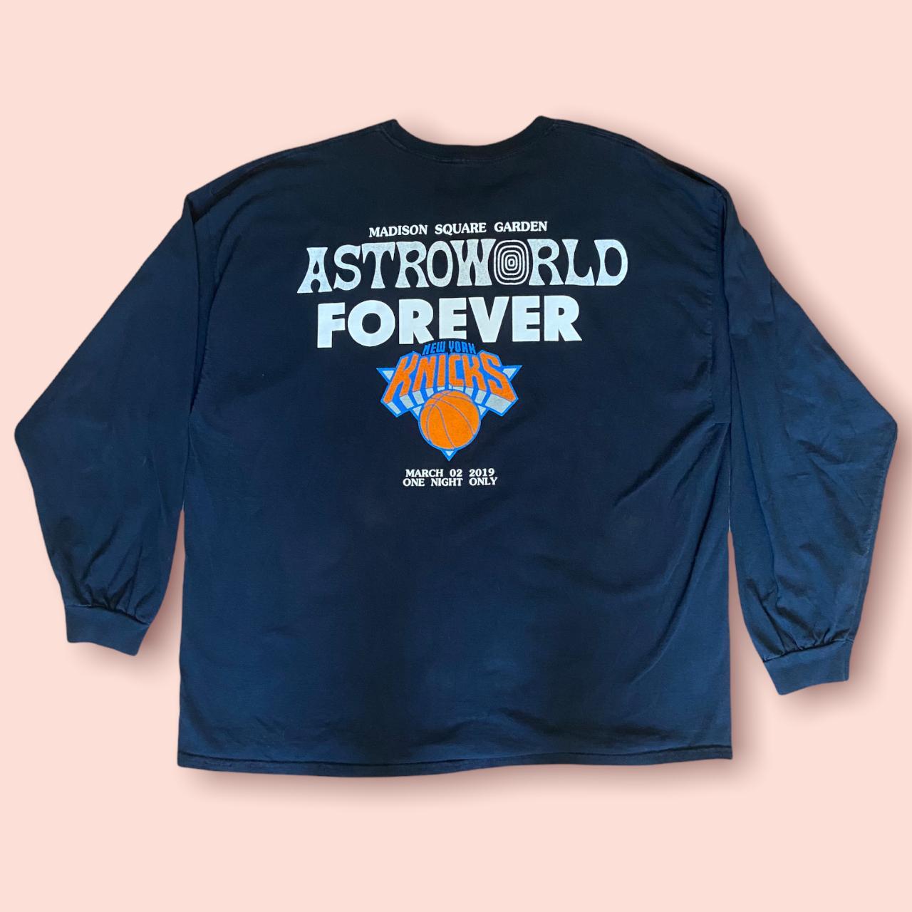 Travis Scott New York Knicks Astroworld Short Sleeve T-Shirt 