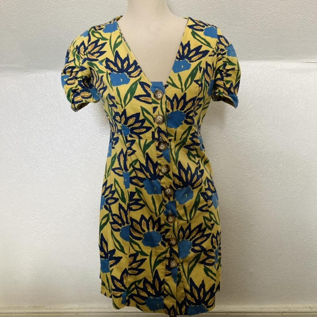 super summery dress by Zara, size M but would fit... - Depop