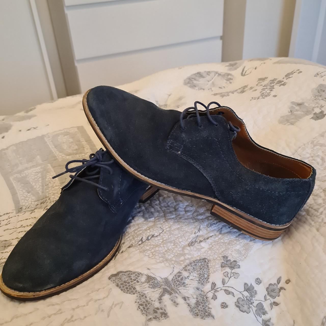 topman blue suede shoes