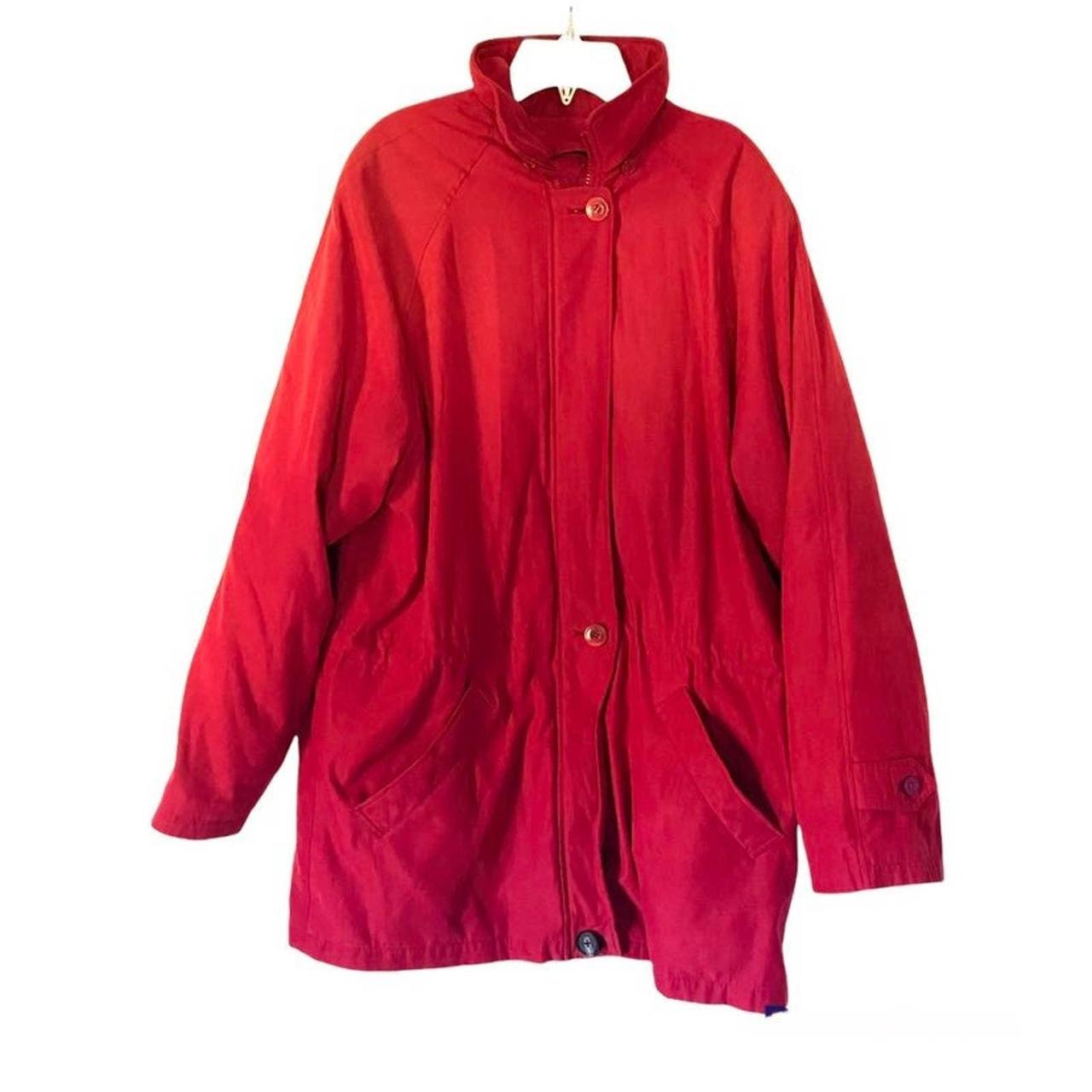 London fog shop red coat