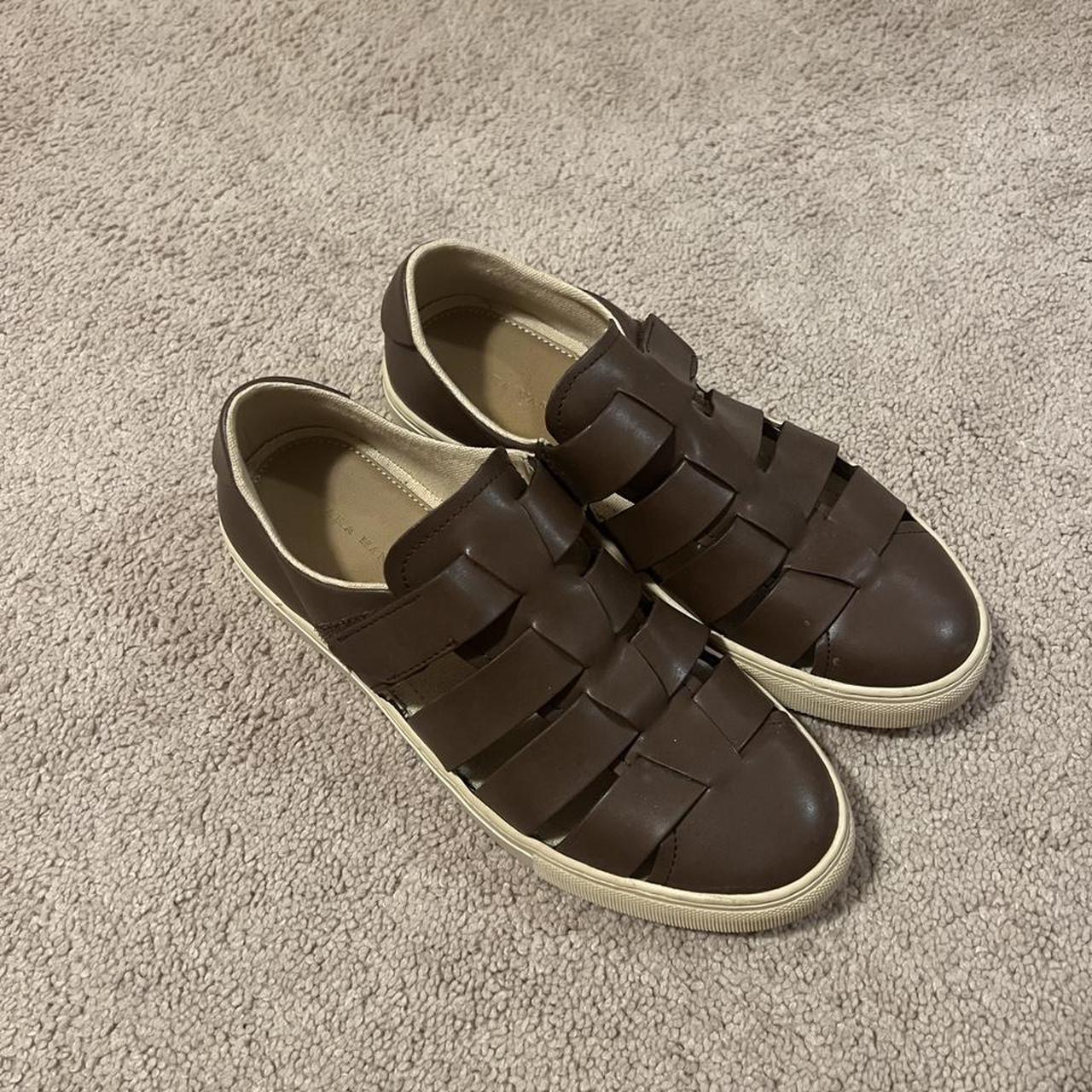 Zara Men's Brown Sandals Depop