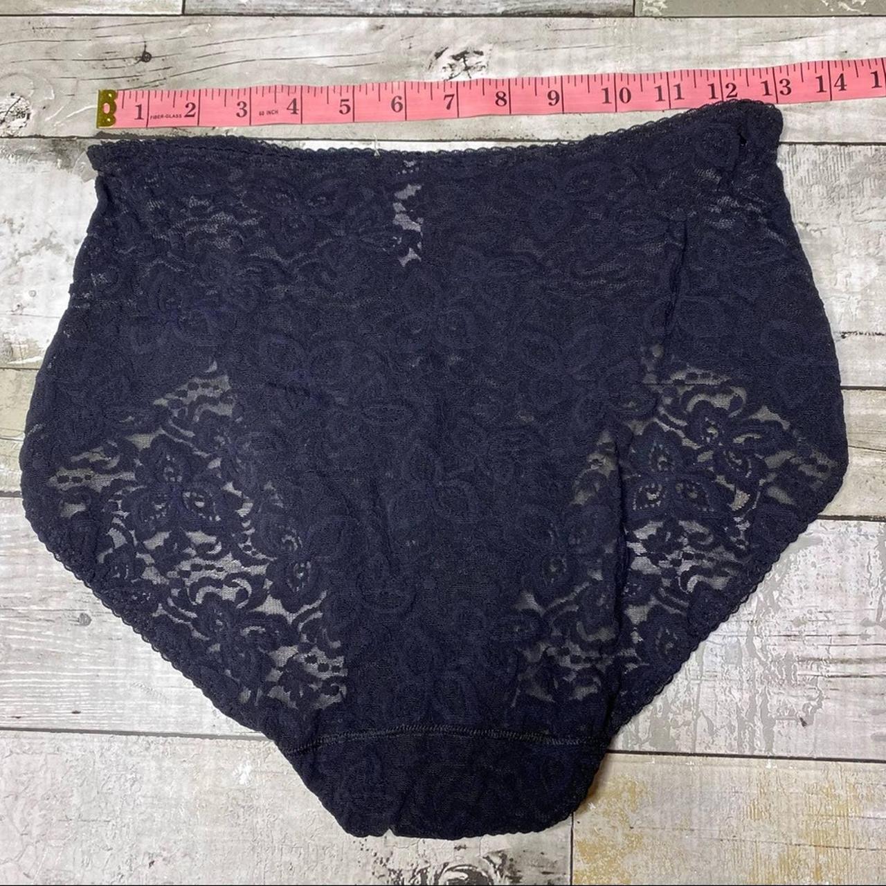 Vintage lace high cut brief panties Size... - Depop