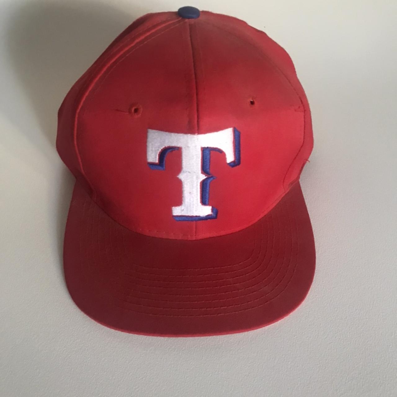 Vintage 90s Texas Rangers MLB Snapback Hat Baseball Cap 