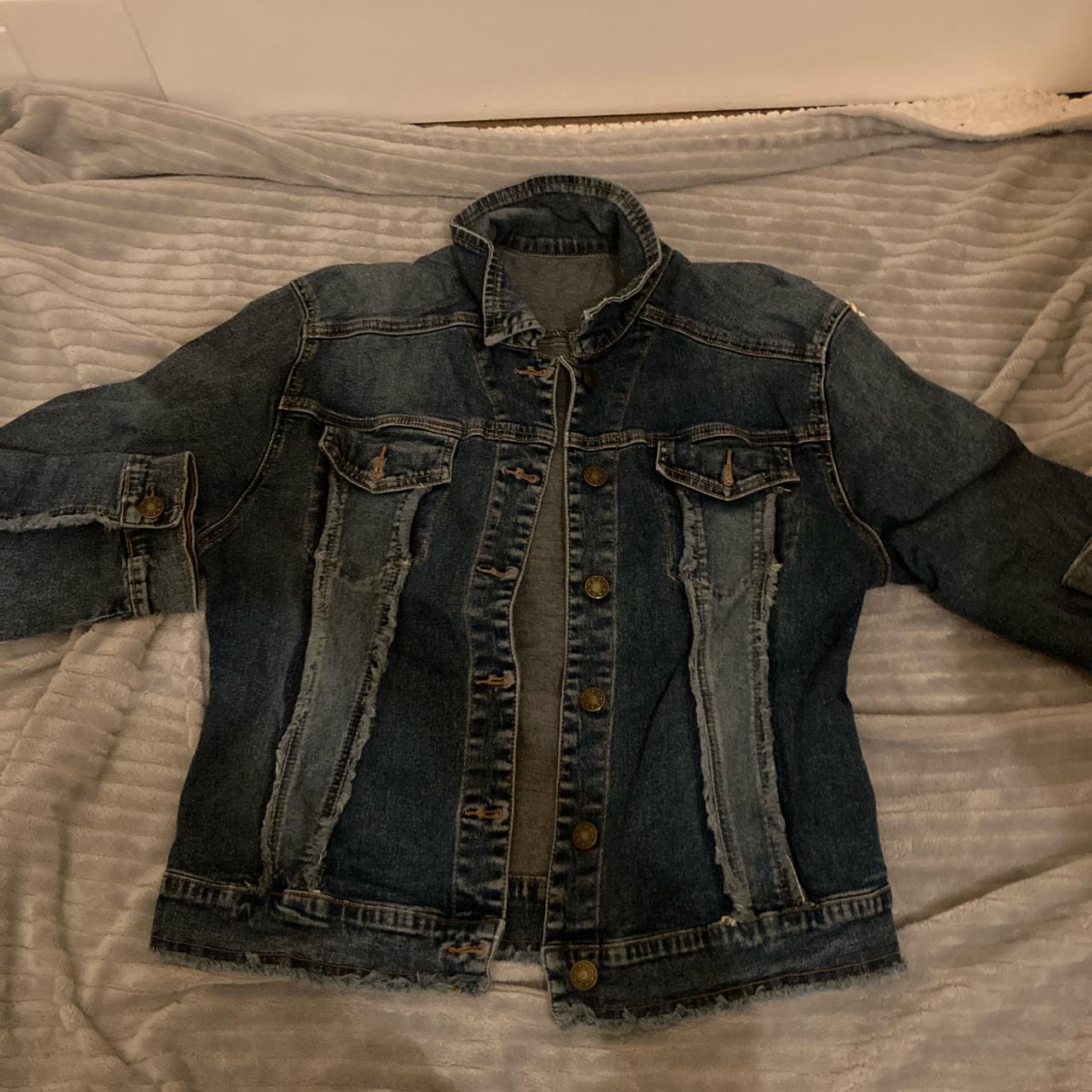 Vintage denim jacket , I have no clue what the brand... - Depop