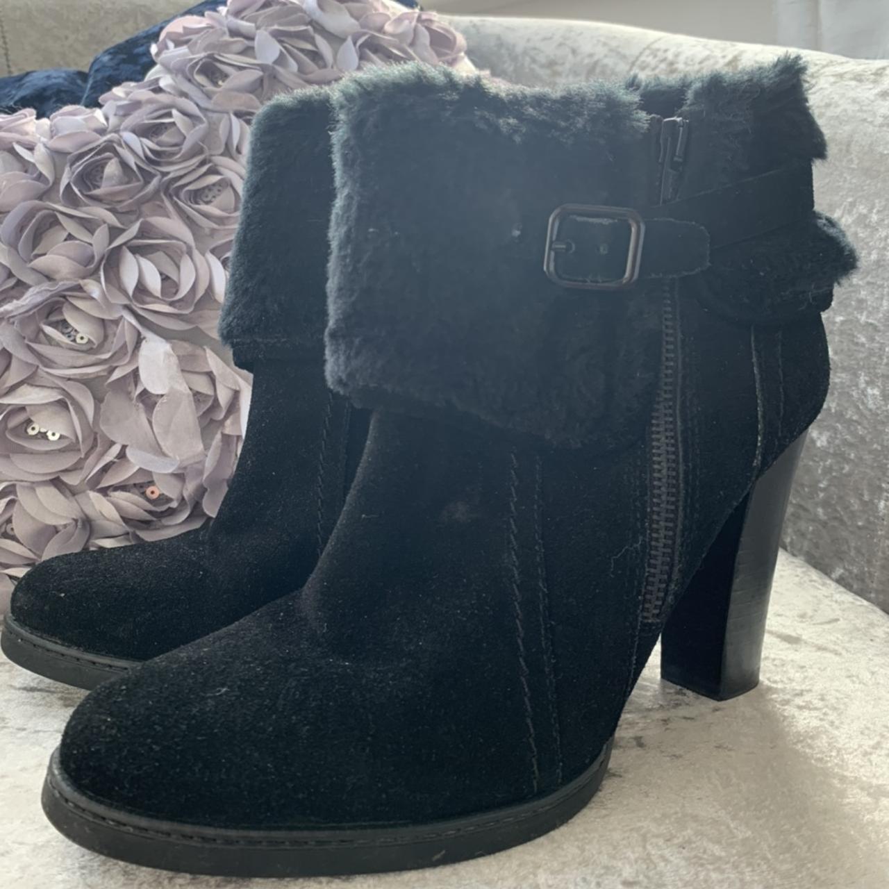 M&s blue suede hot sale ankle boots