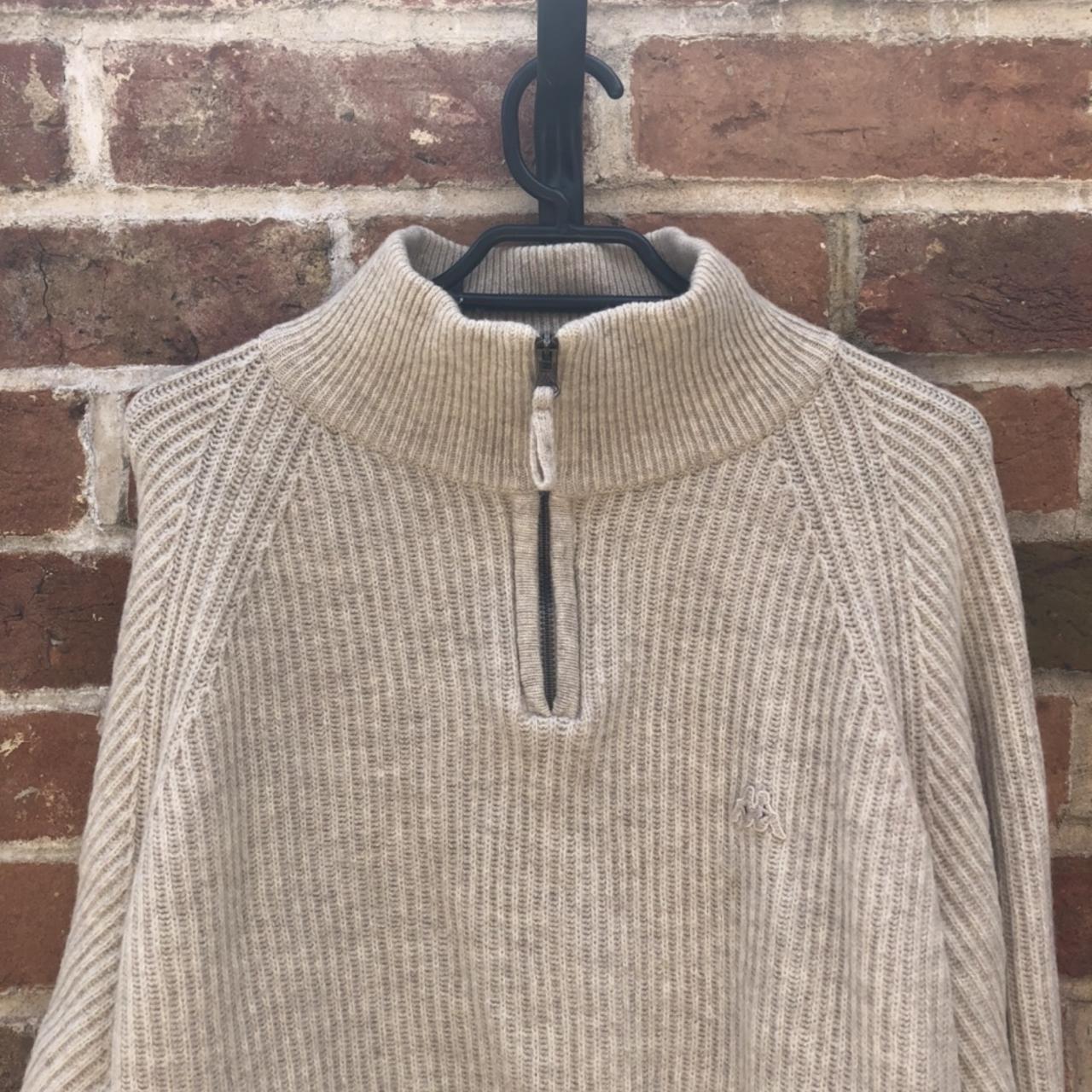 Knitted kappa 1/4 zip - XXL Fits more like a baggy... - Depop