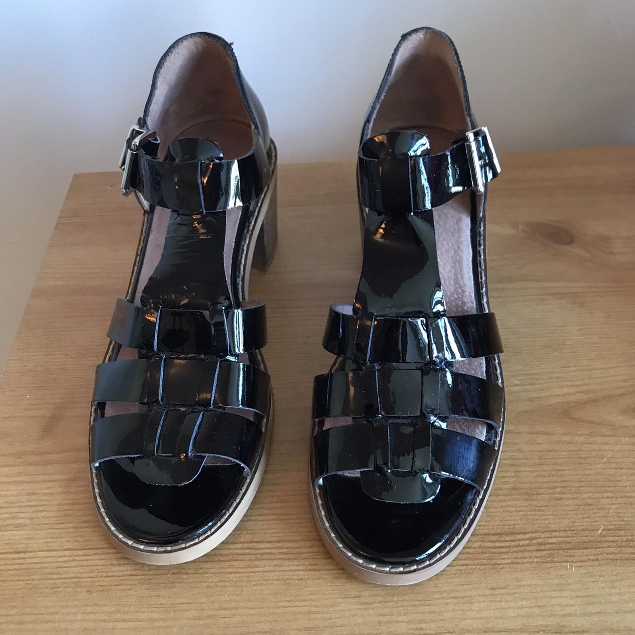 Office Women's Black Sandals Depop
