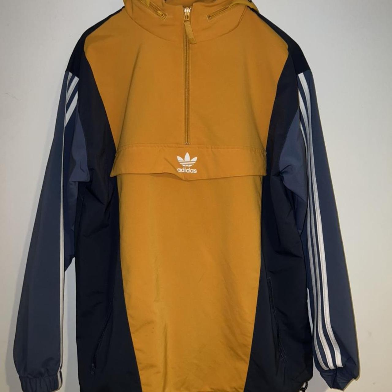 Adidas anorak jacket on sale yellow