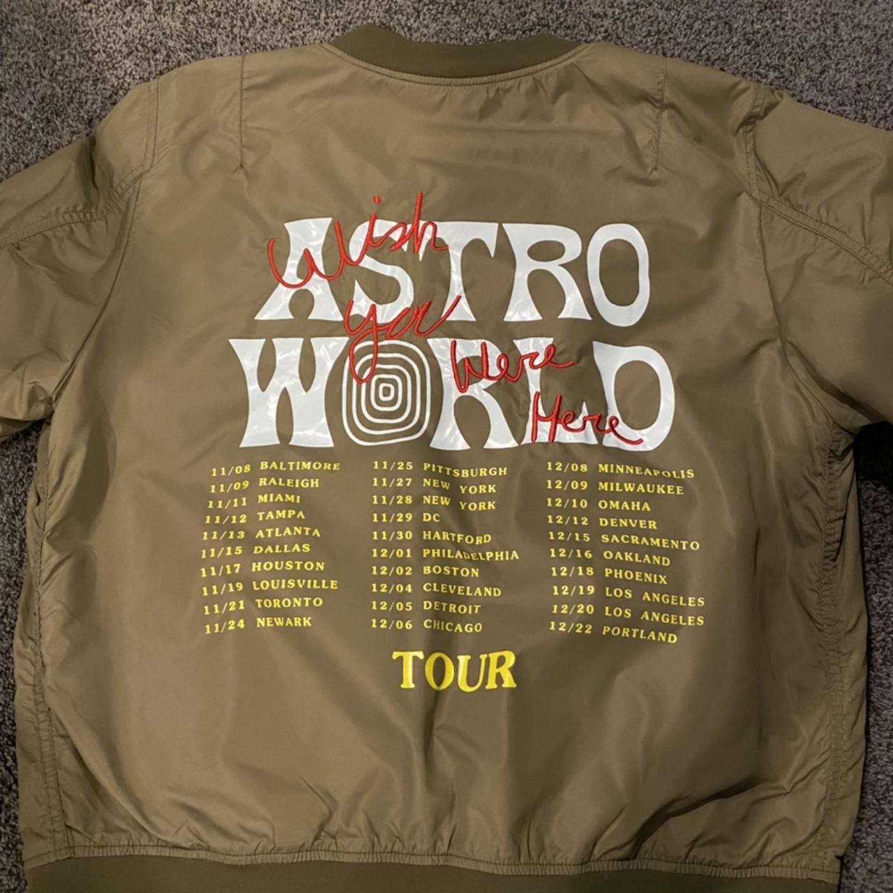 travis scott astro world tour bomber jacket